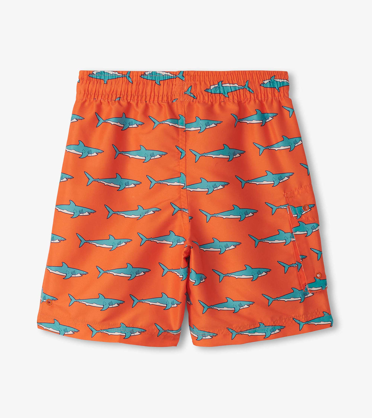Hatley Shark Tank Swim Shorts S25stk1820 Clothing 4YRS / Orange,5YRS / Orange,6YRS / Orange,7YRS / Orange,8YRS / Orange