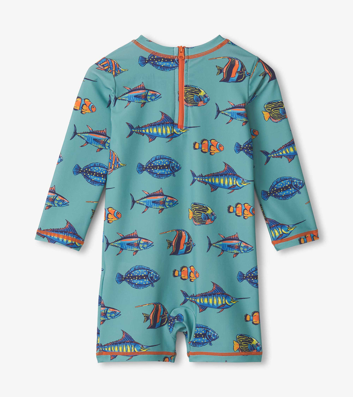 Hatley Infant Boys Rashsuit Tropical Fish S25tfi908b Clothing 6-9M / Blue,9-12M / Blue,12-18M / Blue,18-24M / Blue