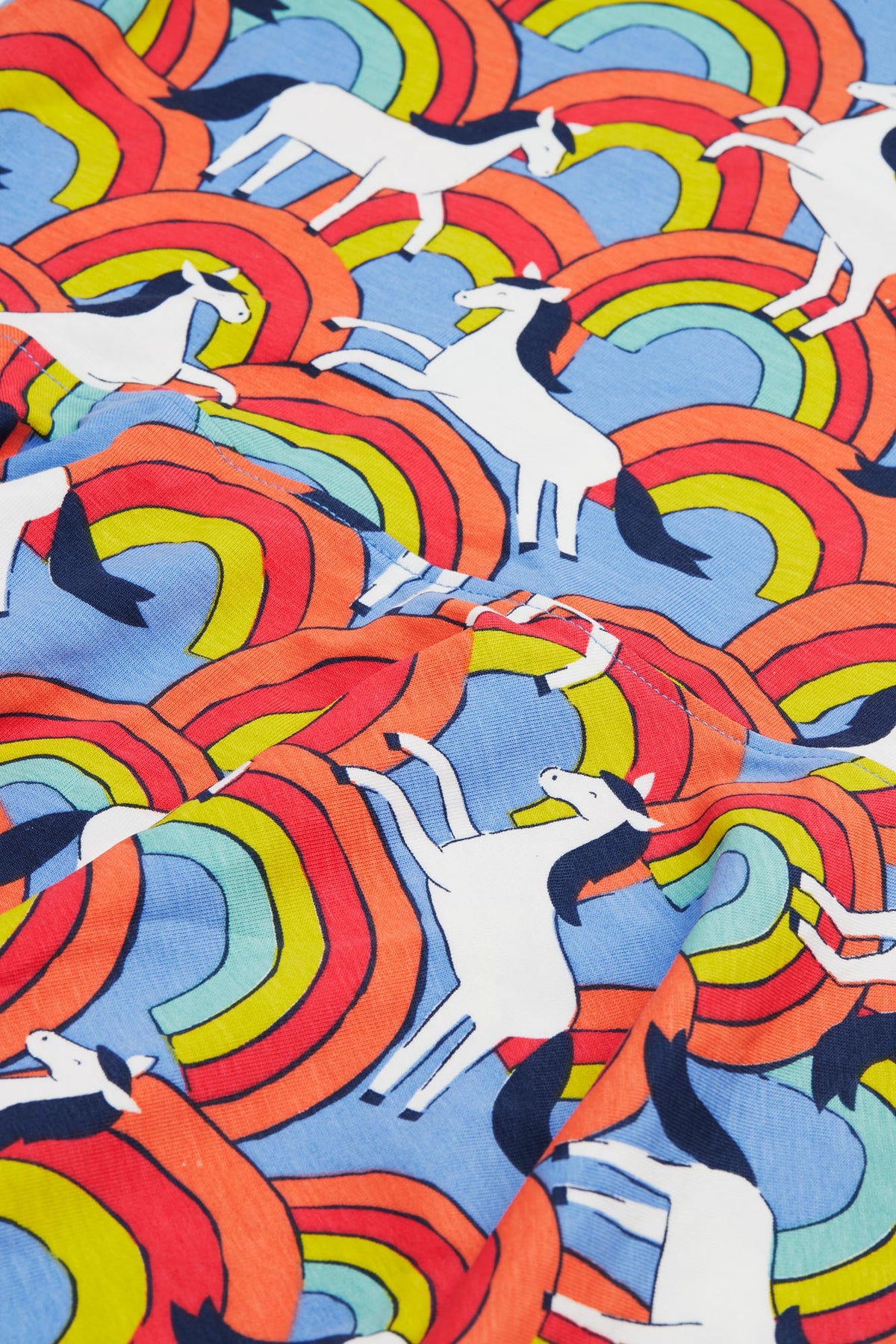 Frugi Spring Skater Dress Over The Rainbow Clothing 2-3YRS / Multi,3-4YRS / Multi,4-5YRS / Multi,5-6YRS / Multi,6-7YRS / Multi,7-8YRS / Multi,8-9YRS / Multi