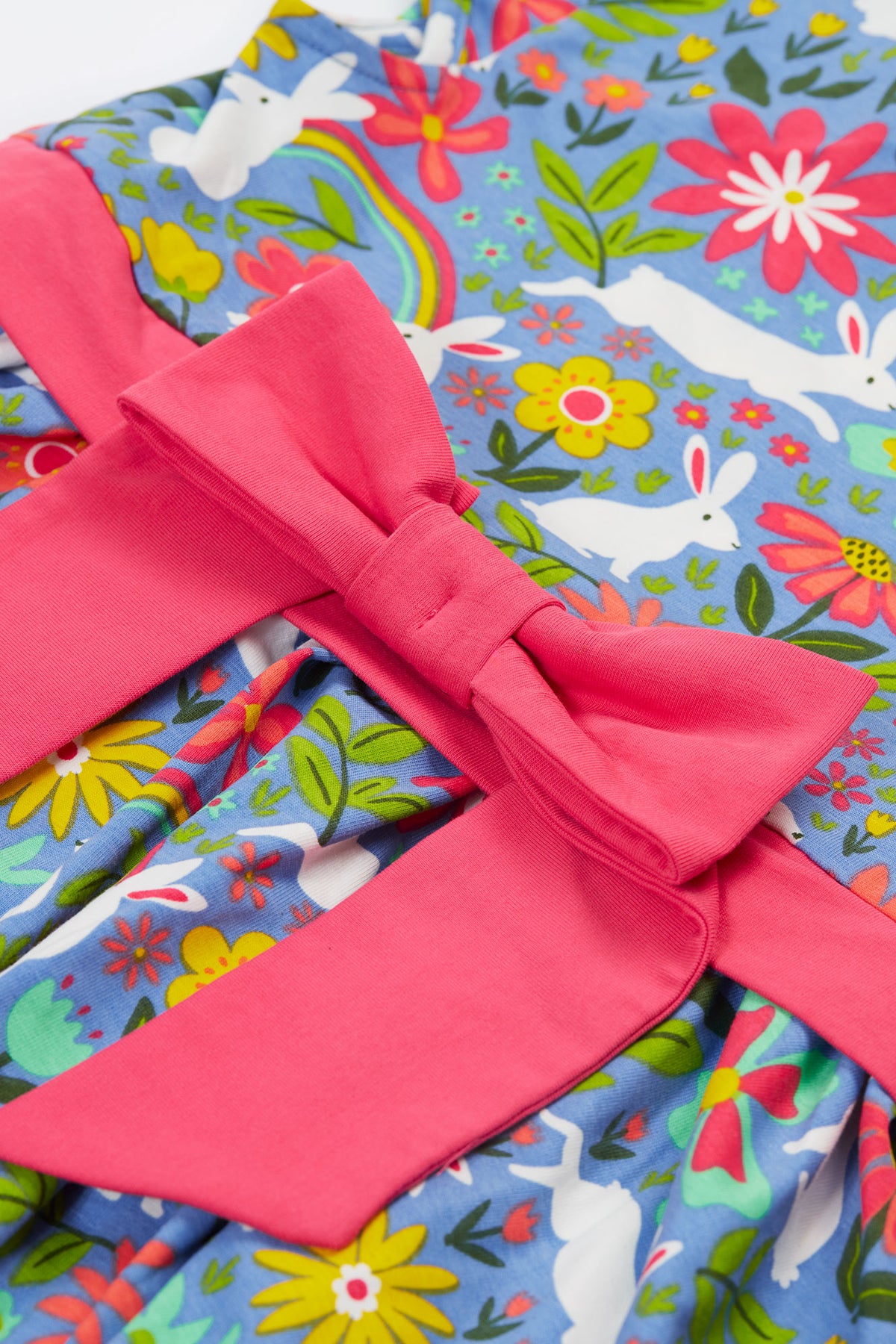 Frugi Issey Party Skater Dress Bunny Bounce Clothing 2-3YRS / Multi,3-4YRS / Multi,4-5YRS / Multi,5-6YRS / Multi,6-7YRS / Multi,7-8YRS / Multi,8-9YRS / Multi