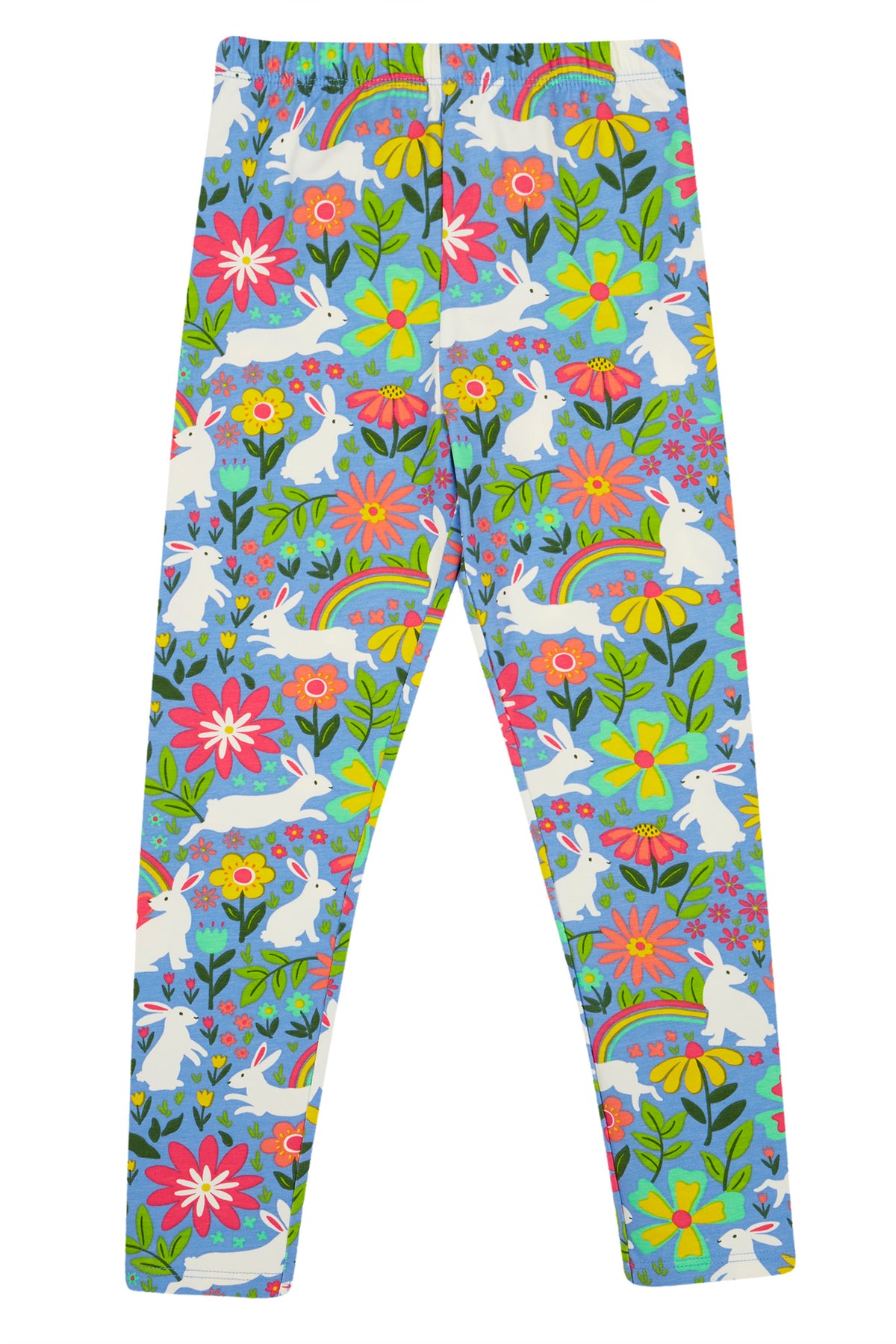 Frugi Libby Leggings Bunny Bounce Clothing 2-3YRS / Multi,3-4YRS / Multi,4-5YRS / Multi,5-6YRS / Multi,6-7YRS / Multi,7-8YRS / Multi,8-9YRS / Multi