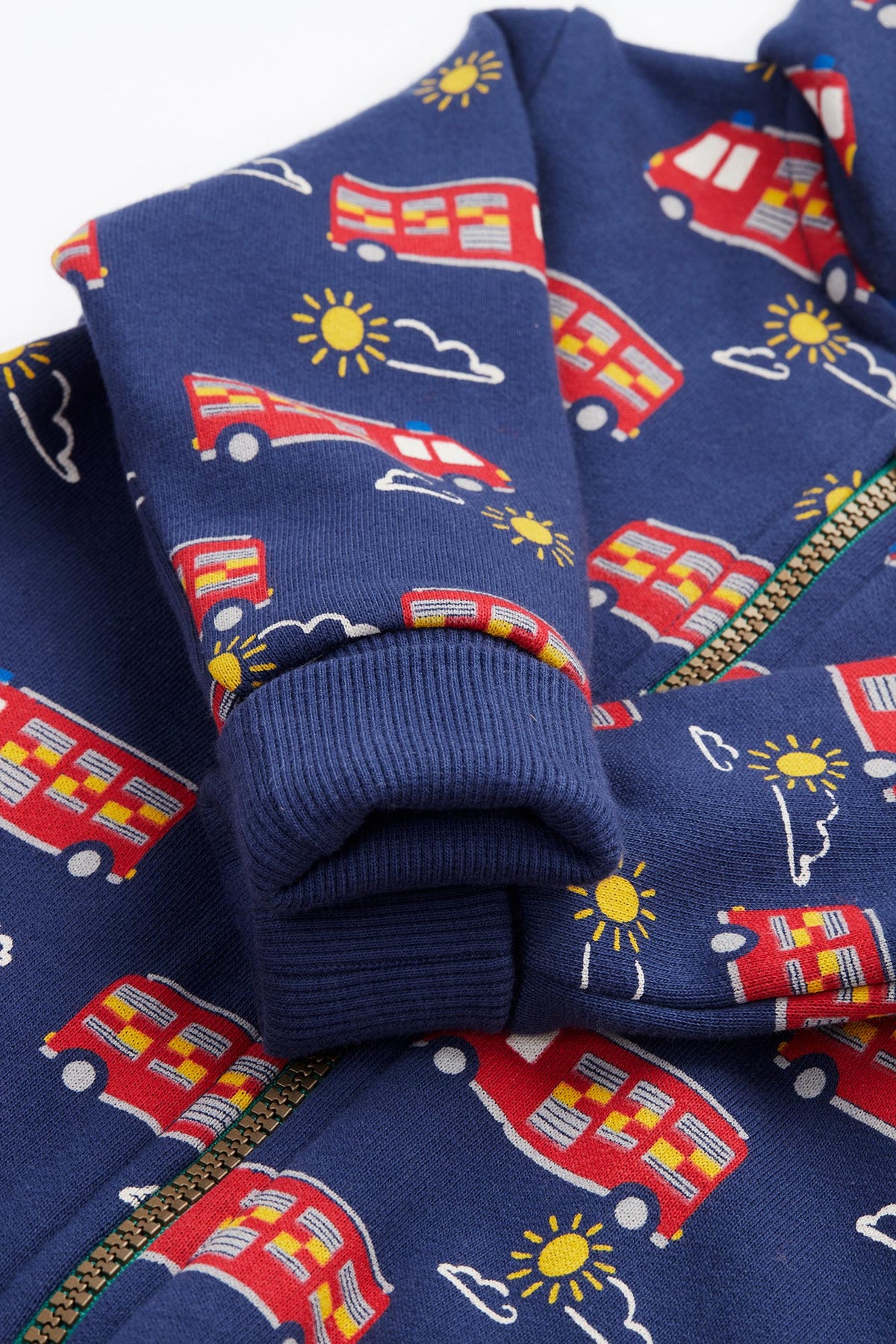 Frugi Snugglesuit 500029S5fire Fire Engine Clothing 2-3YRS / Navy,3-4YRS / Navy,4-5YRS / Navy