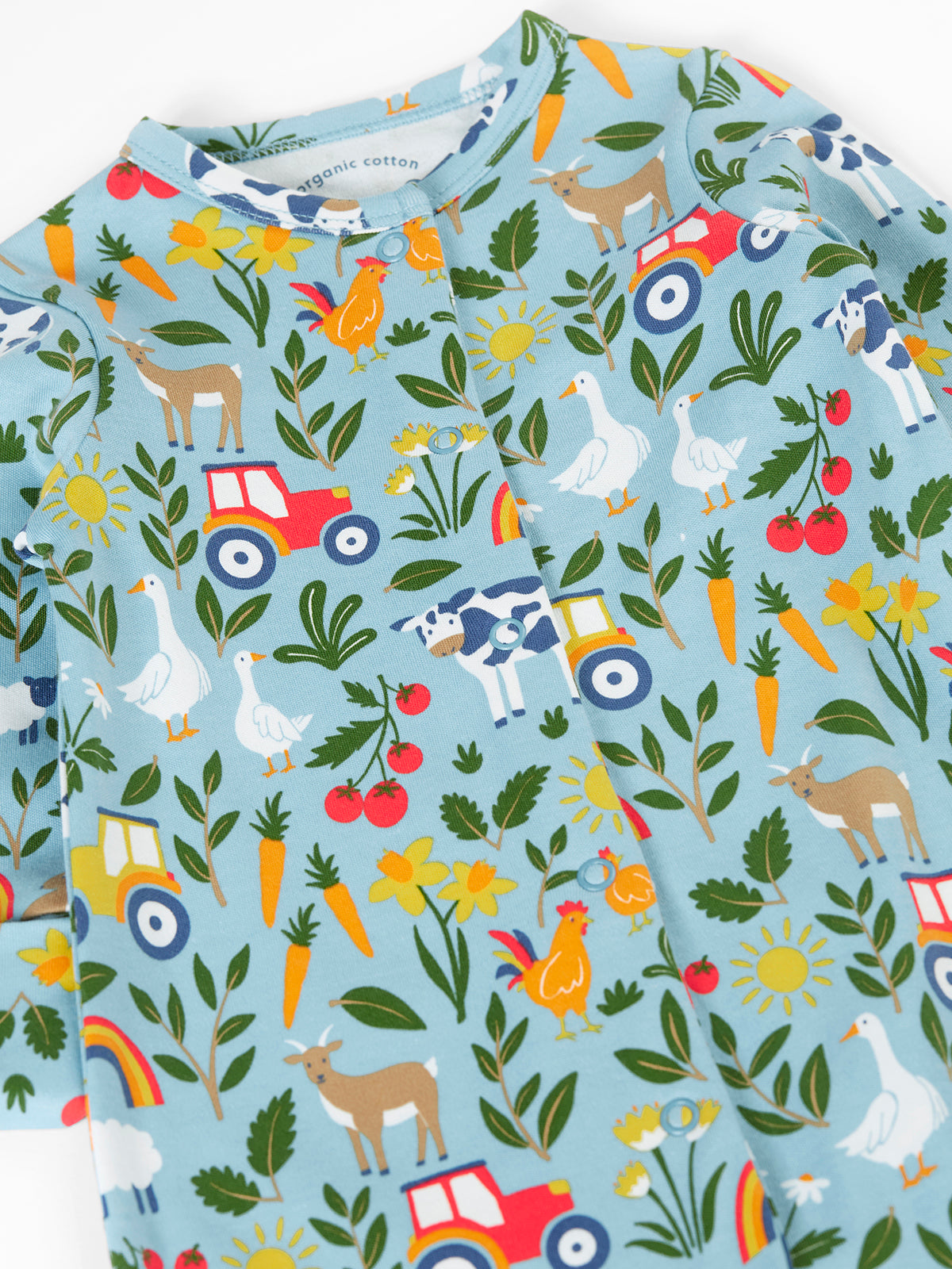 Frugi Lovely Babygrow 500078S6onfm On The Farm Clothing NEWBORN / Multi,0-3M / Multi,3-6M / Multi,6-9M / Multi