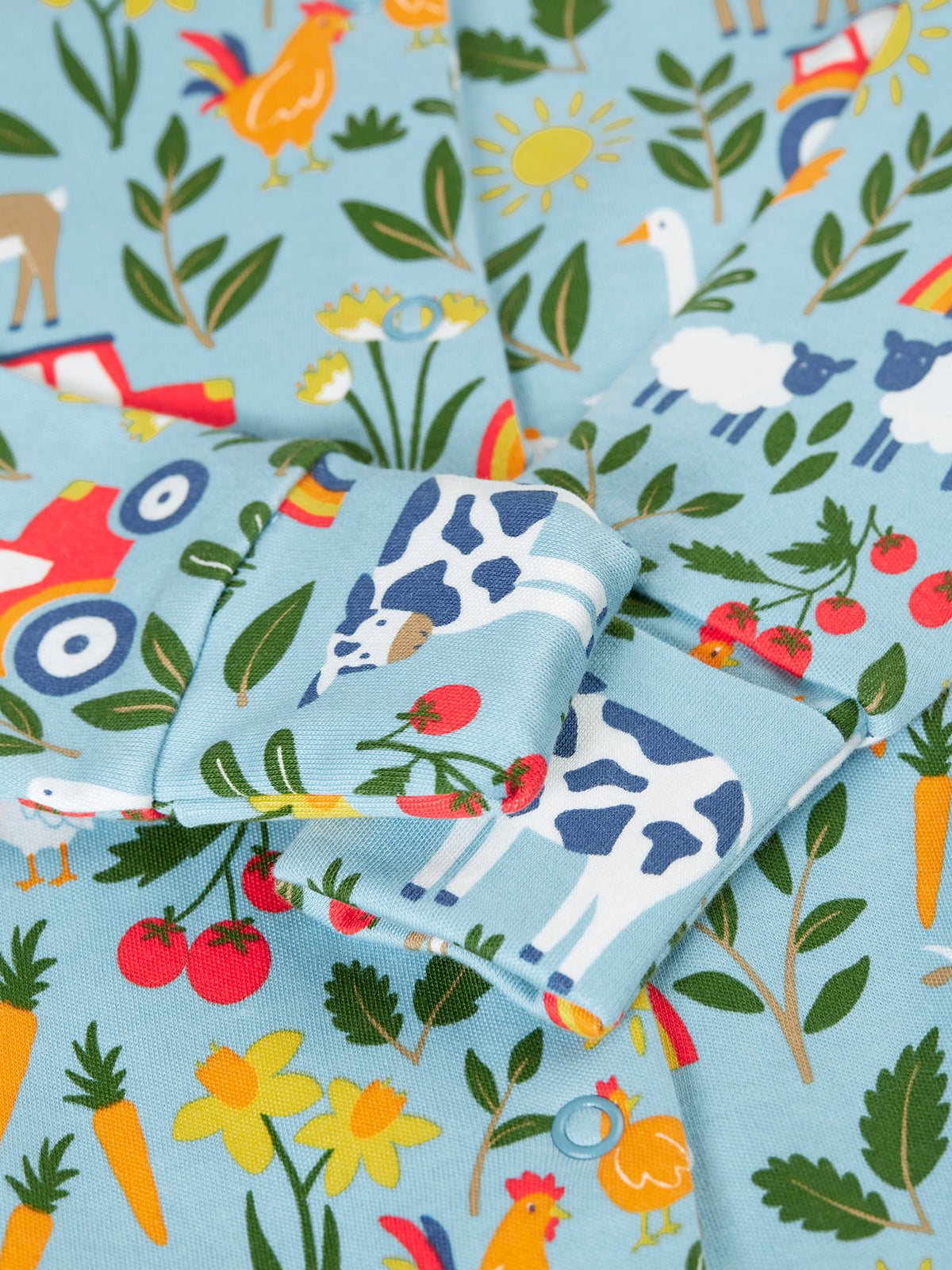 Frugi Lovely Babygrow 500078S6onfm On The Farm Clothing NEWBORN / Multi,0-3M / Multi,3-6M / Multi,6-9M / Multi