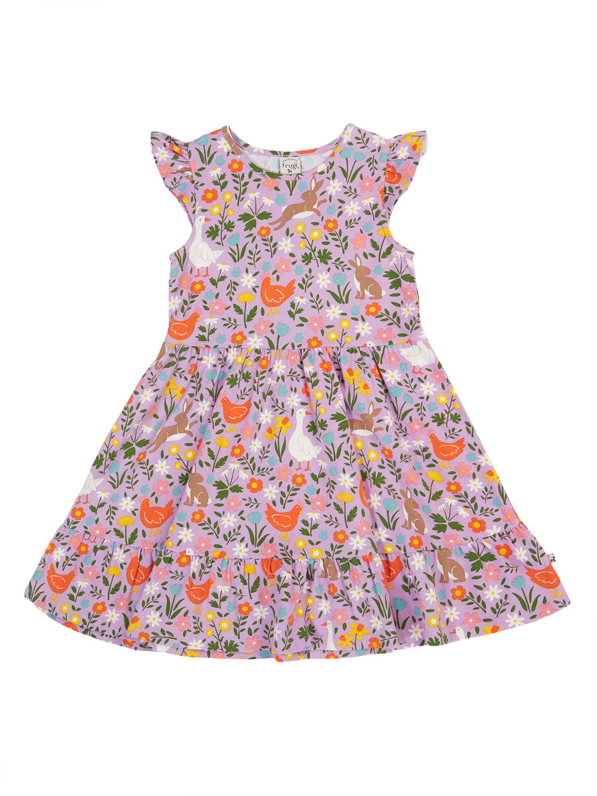 Frugi Olivia Skater Dress 502069S6lige Meadow Play Clothing 2-3YRS / Lilac,3-4YRS / Lilac,4-5YRS / Lilac,5-6YRS / Lilac,6-7YRS / Lilac,7-8YRS / Lilac,8-9YRS / Lilac,9-10YRS / Lilac,1-2 YRS / Lilac