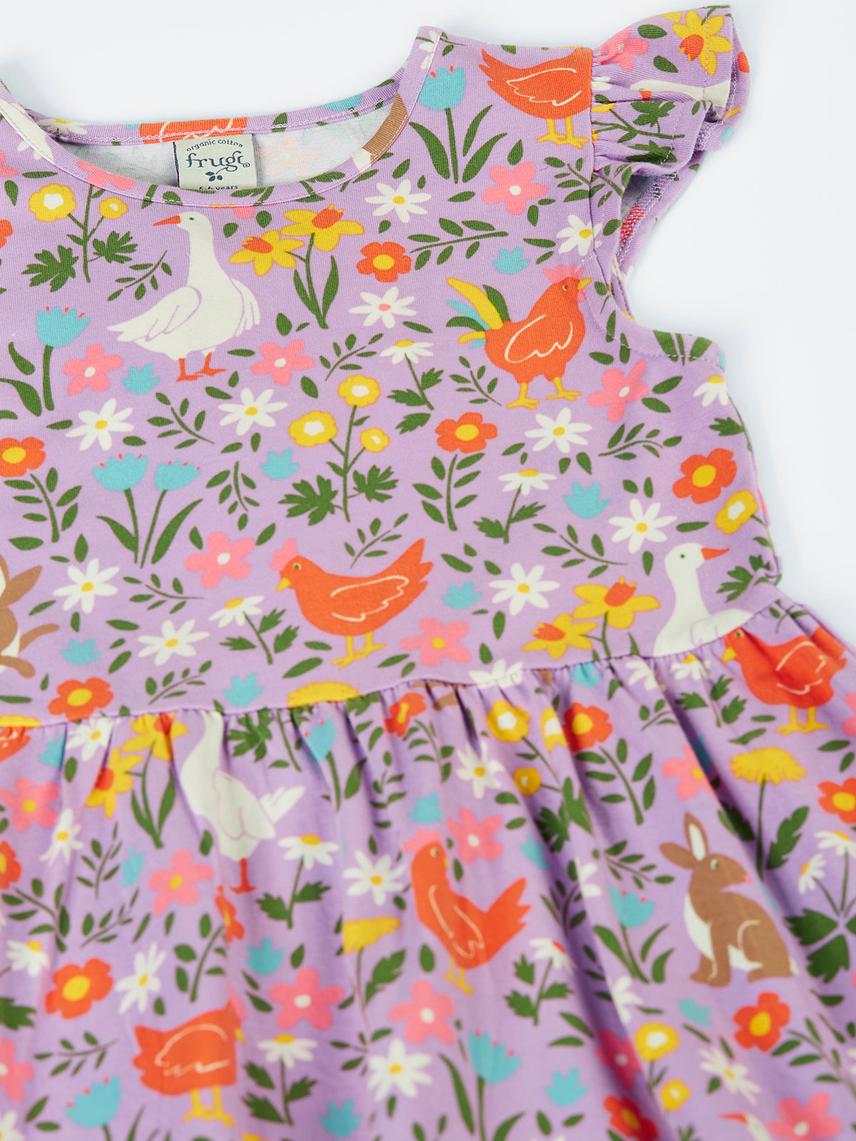 Frugi Olivia Skater Dress 502069S6lige Meadow Play Clothing 2-3YRS / Lilac,3-4YRS / Lilac,4-5YRS / Lilac,5-6YRS / Lilac,6-7YRS / Lilac,7-8YRS / Lilac,8-9YRS / Lilac,9-10YRS / Lilac,1-2 YRS / Lilac
