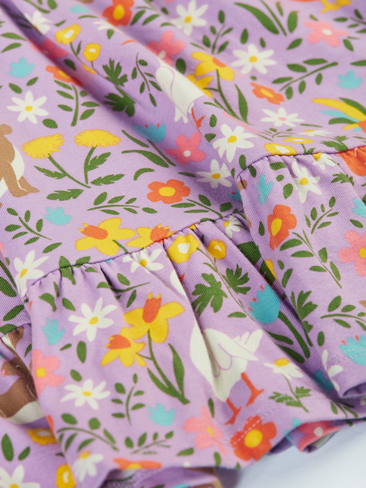 Frugi Olivia Skater Dress 502069S6lige Meadow Play Clothing 2-3YRS / Lilac,3-4YRS / Lilac,4-5YRS / Lilac,5-6YRS / Lilac,6-7YRS / Lilac,7-8YRS / Lilac,8-9YRS / Lilac,9-10YRS / Lilac,1-2 YRS / Lilac