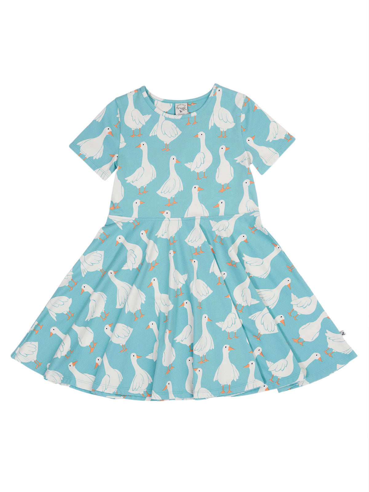 Frugi Sunshine Skater Dress 500213S6grmn Goose Gaggle