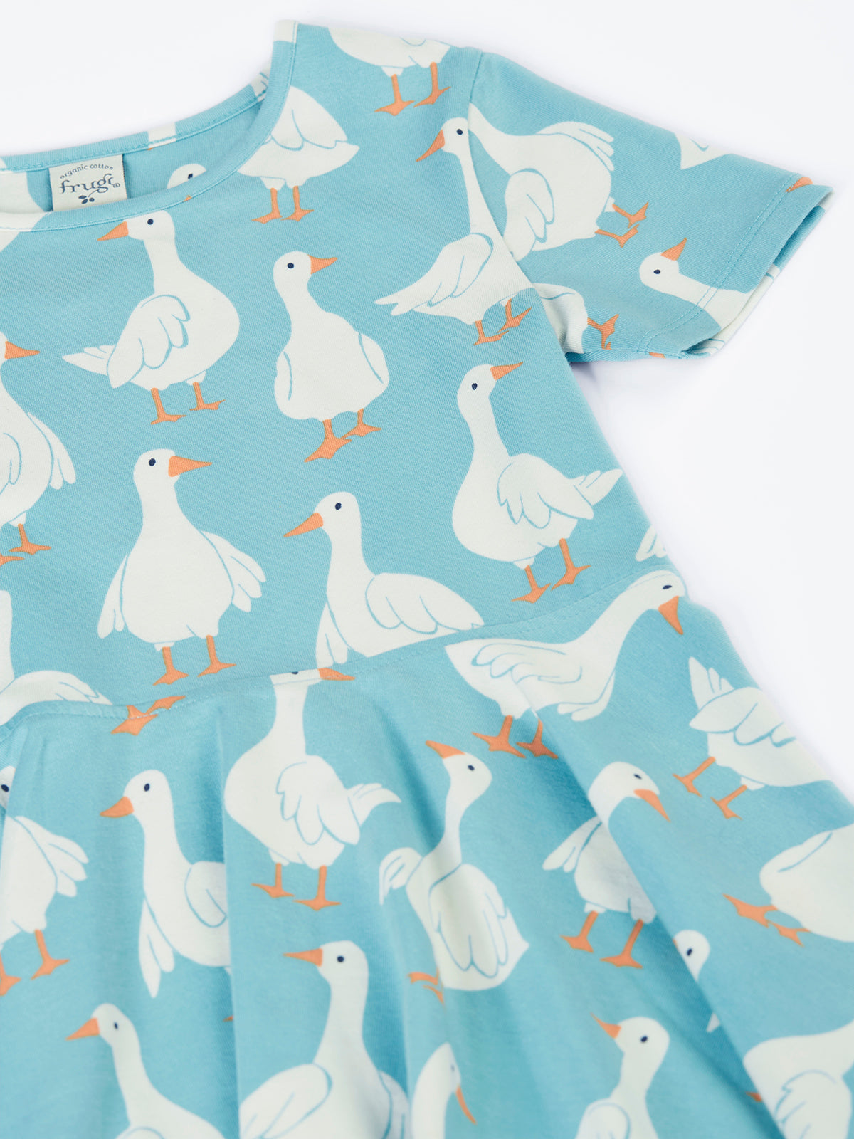 Frugi Sunshine Skater Dress 500213S6grmn Goose Gaggle