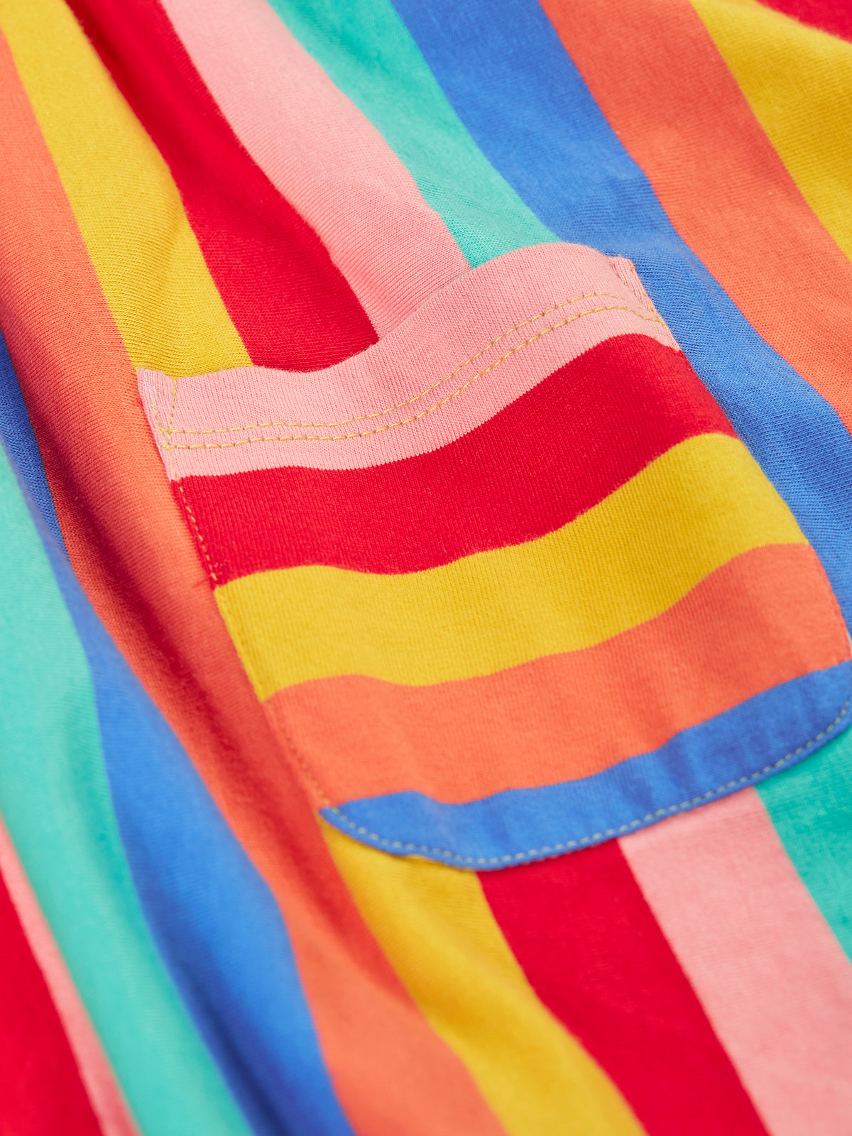 Frugi Samantha Dress 500224S6swnq Strawberry Rainbow