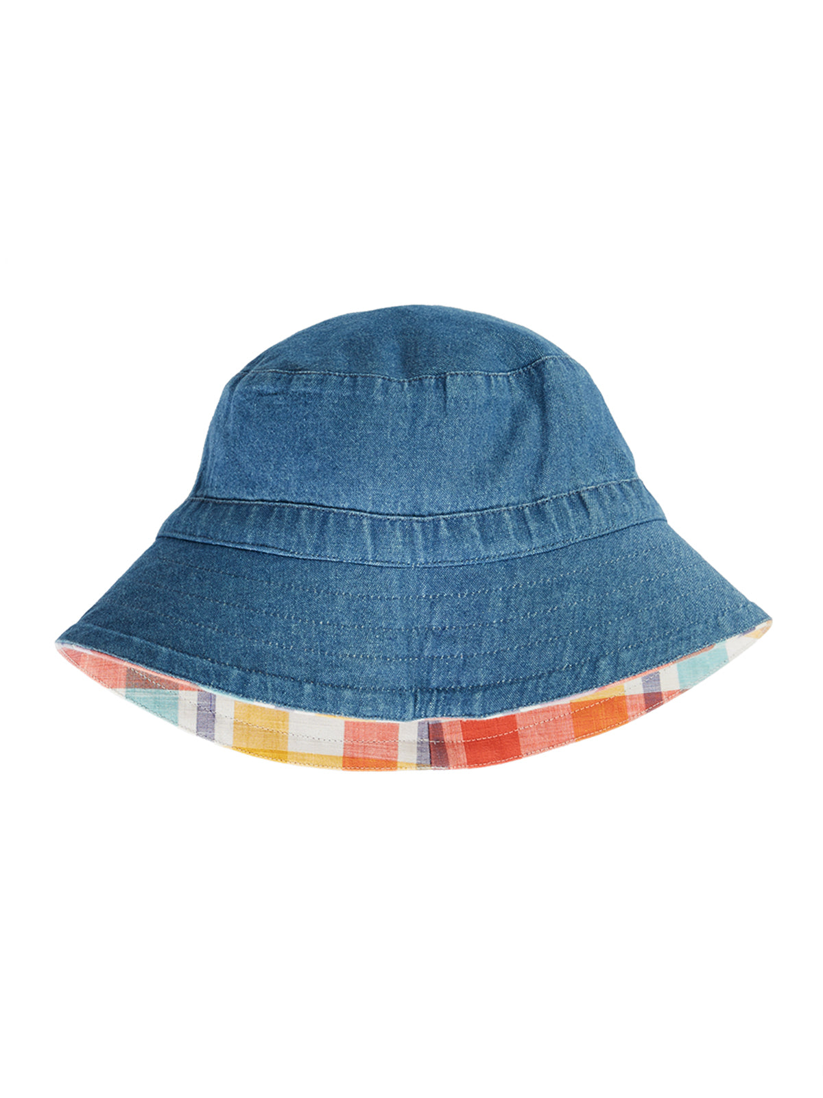 Frugi Ashley Reversible Hat 502143S6snzk Check Clothing 2-4YRS / Multi,4-6YRS / Multi,6-8YRS / Multi