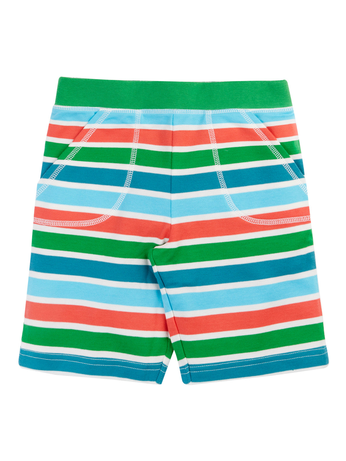 Frugi Sunny Shorts 501708S6tank Stripe Clothing 2-3YRS / Multi,3-4YRS / Multi,4-5YRS / Multi,5-6YRS / Multi,6-7YRS / Multi,7-8YRS / Multi