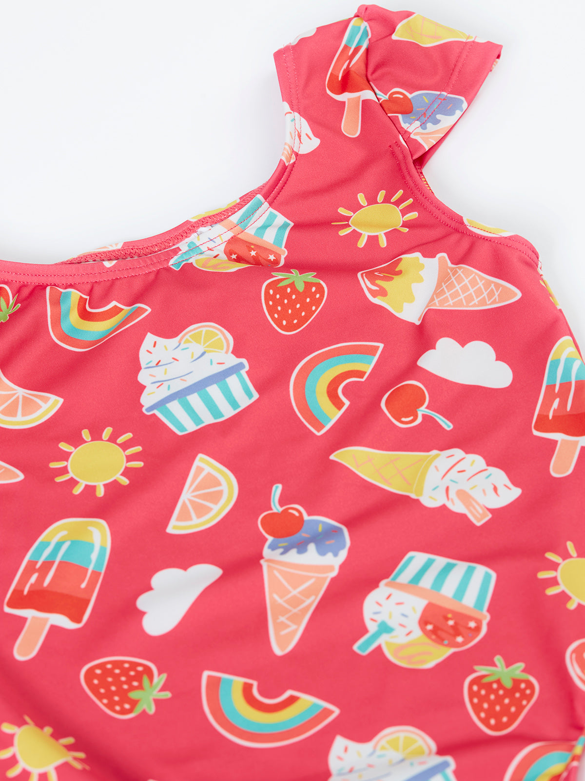 Frugi Marina Swimsuit 501722S6sngt Sunshine Sprinkles Clothing 2-3YRS / Pink,3-4YRS / Pink,4-5YRS / Pink,5-6YRS / Pink,6-7YRS / Pink