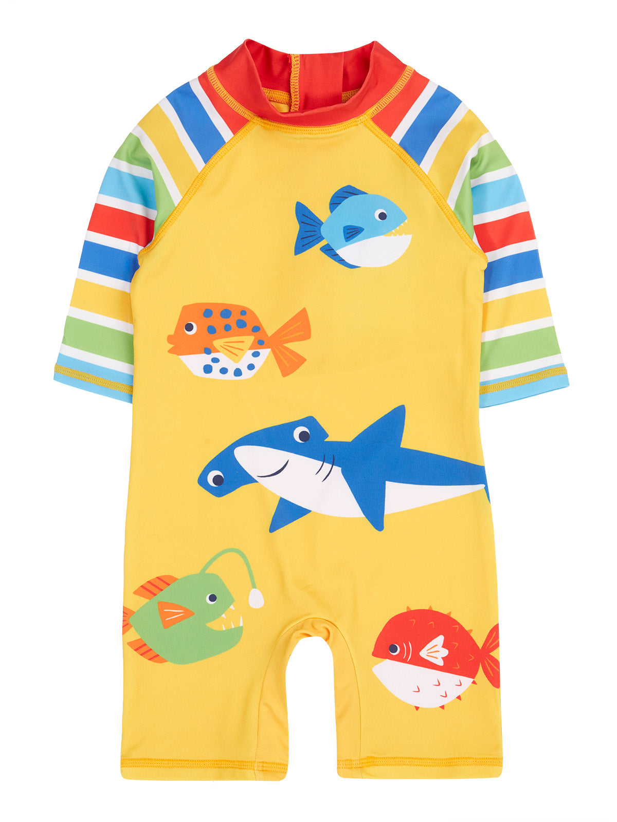 Frugi Sunsafe Suit 500272S6rqim Fish Clothing 0-6M / Yellow,6-12M / Yellow,12-24M / Yellow,18-24M / Yellow,2-3YRS / Yellow,3-4YRS / Yellow