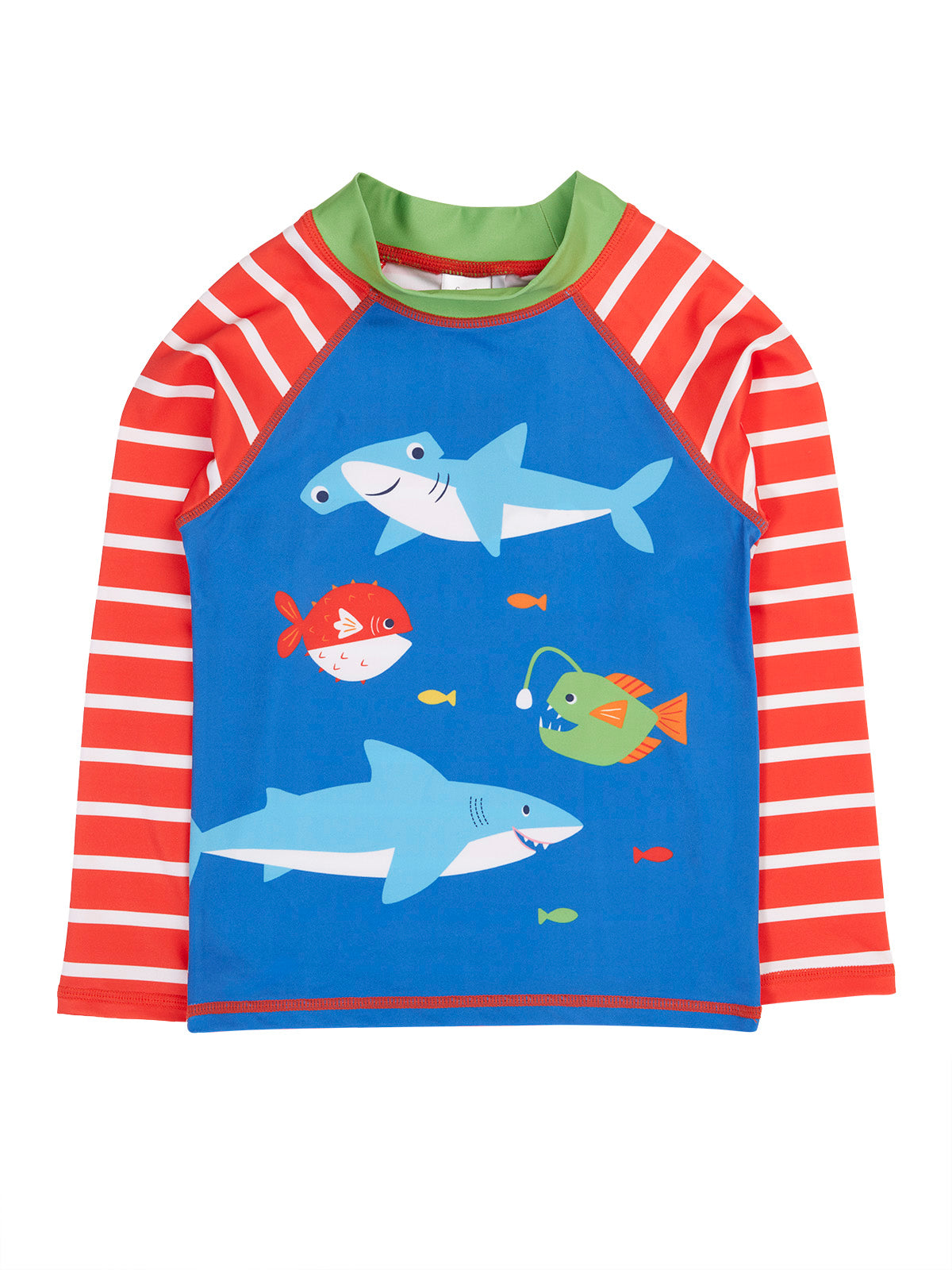 Frugi Sunsafe Rash Vest 500214S6pmah Fish Clothing 2-3YRS / Multi,3-4YRS / Multi,4-5YRS / Multi,5-6YRS / Multi,6-7YRS / Multi