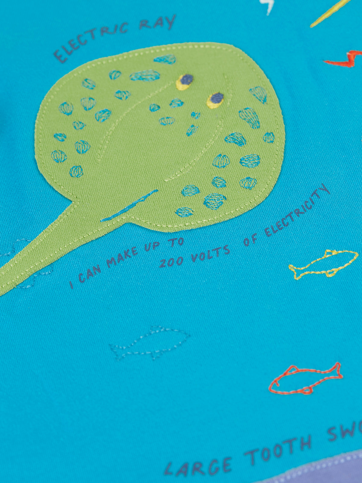 Frugi Avery T-Shirt 502154S6tnkl Tropical Sea