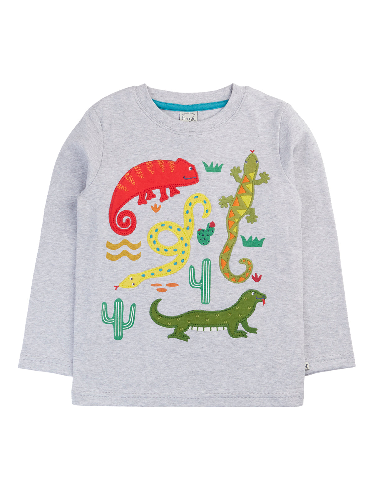 Frugi Terrific T-Shirt 500390S6gnbh Amphibians Clothing 2-3YRS / Grey,3-4YRS / Grey,4-5YRS / Grey,5-6YRS / Grey,6-7YRS / Grey,7-8YRS / Grey,8-9YRS / Grey