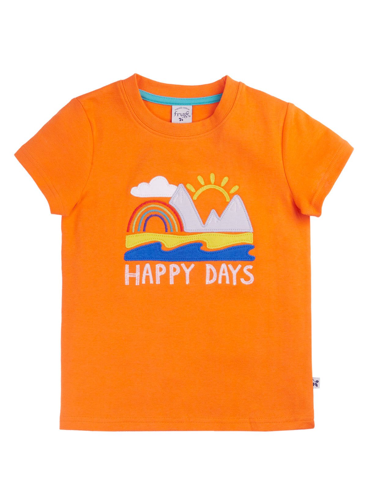 Frugi Carsen T-Shirt 500349S6szhn Happy Days Clothing 4-5YRS / Orange,5-6YRS / Orange,6-7YRS / Orange,7-8YRS / Orange,8-9YRS / Orange