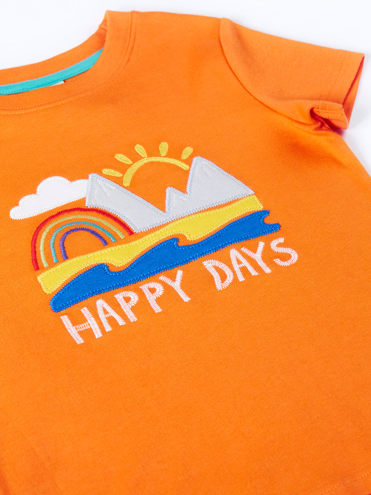 Frugi Carsen T-Shirt 500349S6szhn Happy Days Clothing 4-5YRS / Orange,5-6YRS / Orange,6-7YRS / Orange,7-8YRS / Orange,8-9YRS / Orange
