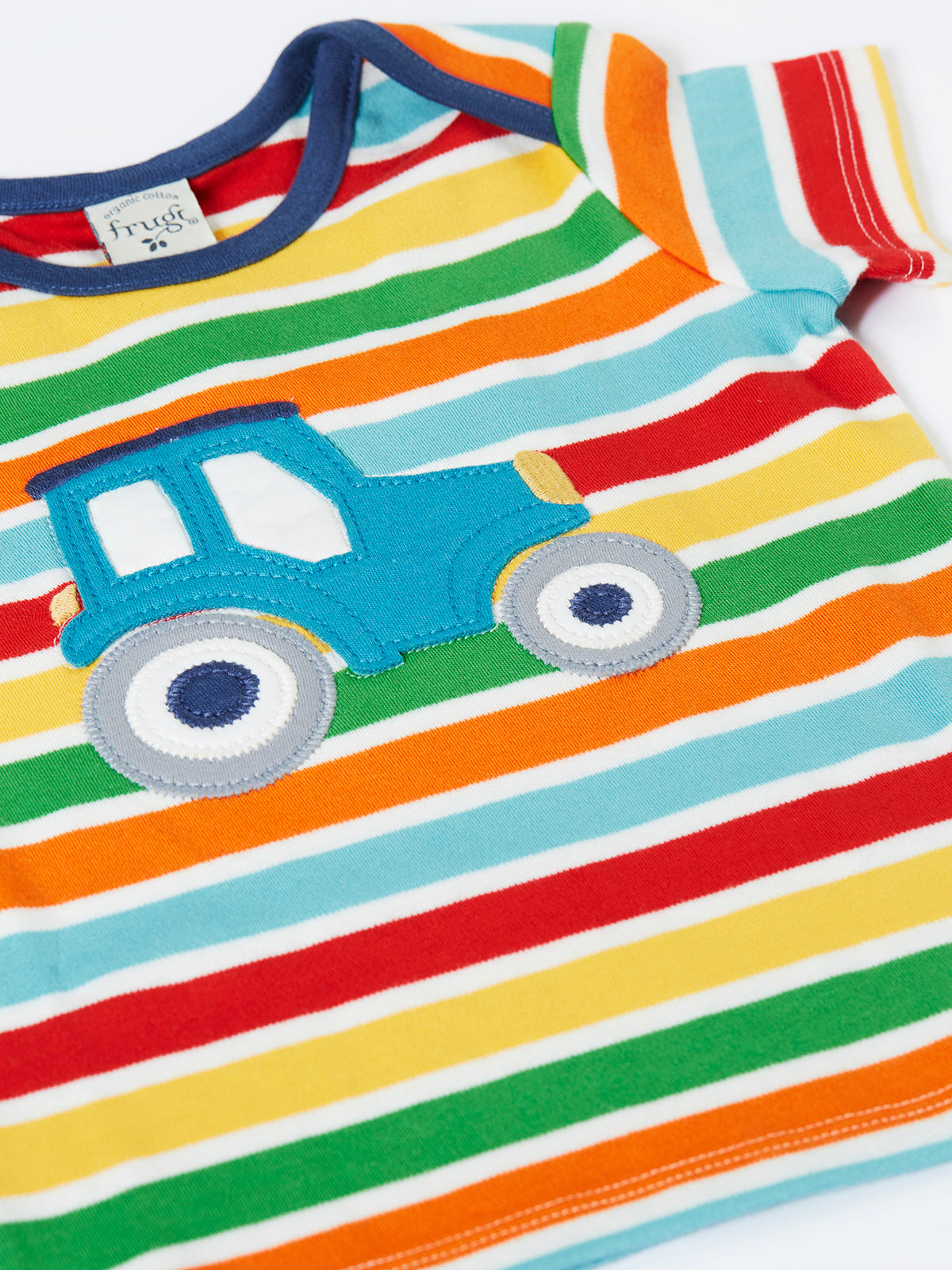 Frugi Bobster Infant T-Shirt 500359S6hopl Multi Tractor