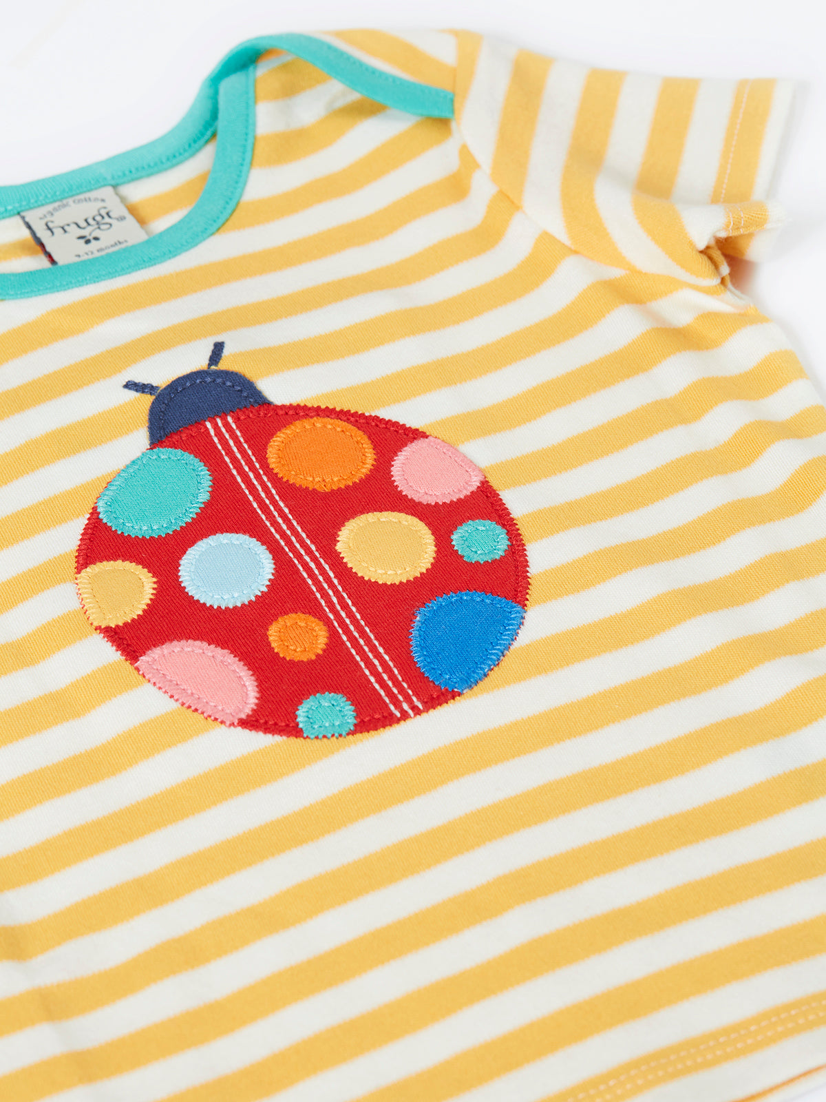 Frugi Bobster Infant T-Shirt 500359S6bbir Ladybird