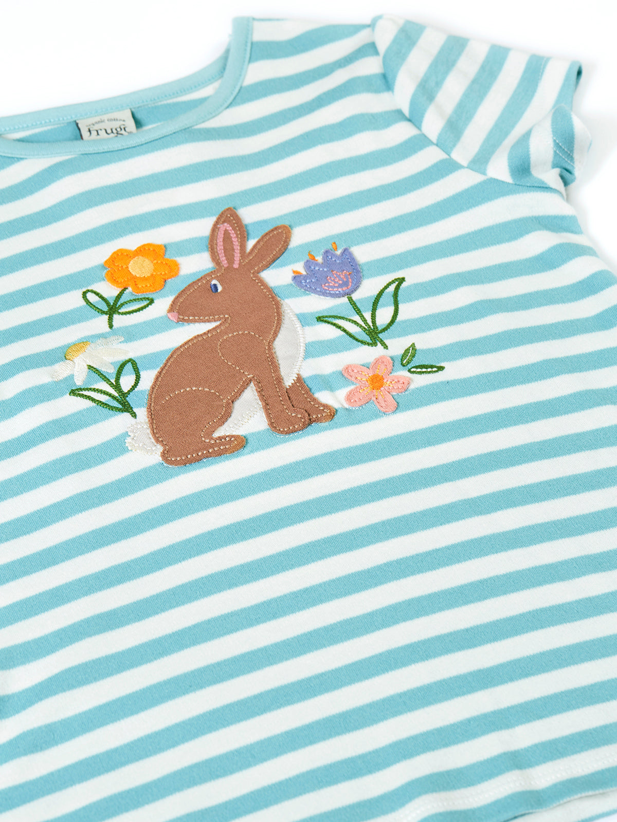 Frugi Lindsey T-Shirt 502086S6lhnj Rabbit Clothing 2-3YRS / Seagrass,3-4YRS / Seagrass,4-5YRS / Seagrass,5-6YRS / Seagrass,6-7YRS / Seagrass,7-8YRS / Seagrass,8-9YRS / Seagrass,1-2 YRS / Seagrass