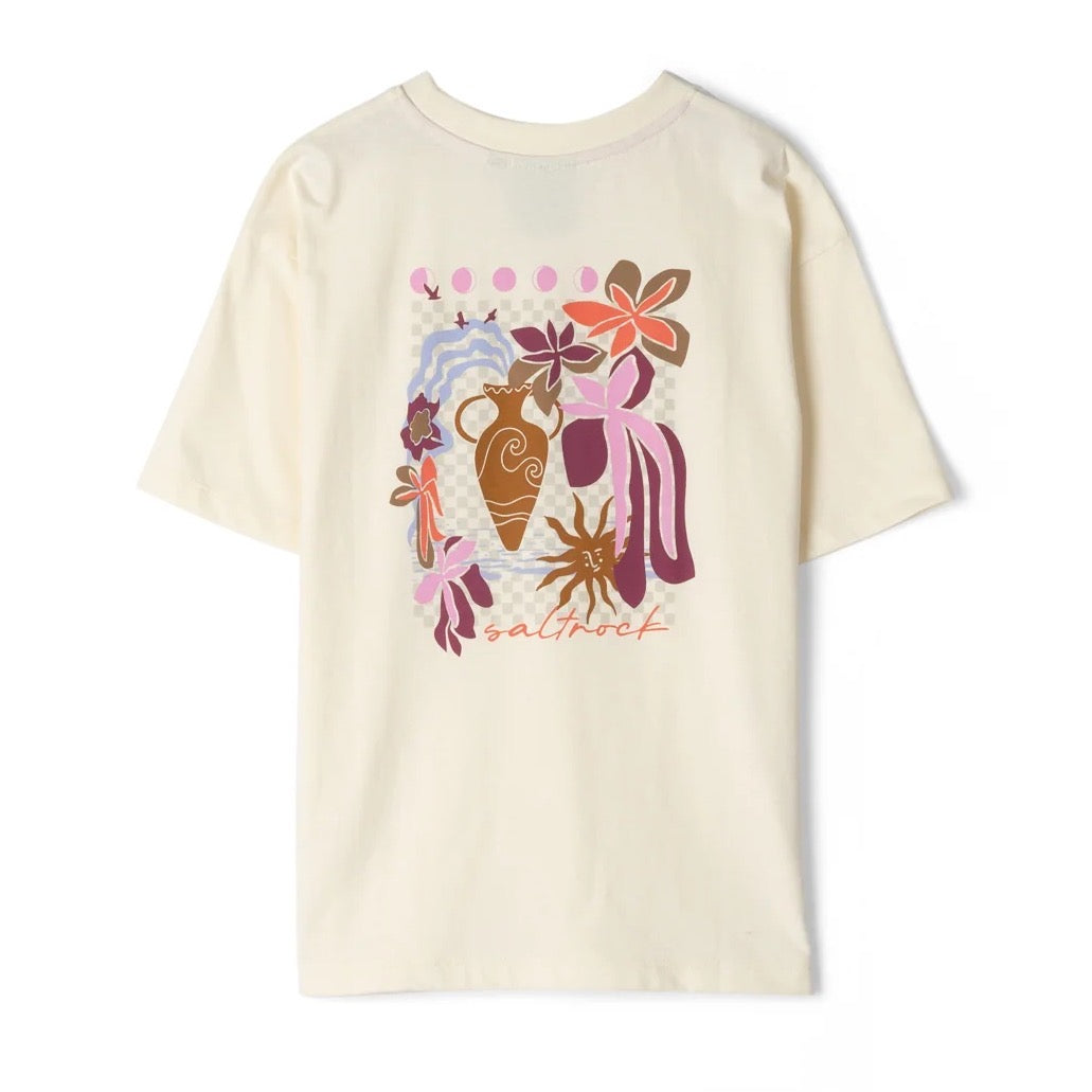 Saltrock Girls Aria Oversized T-Shirt Cream Clothing 9/10YRS / Cream,11/12YRS / Cream,13YRS / Cream
