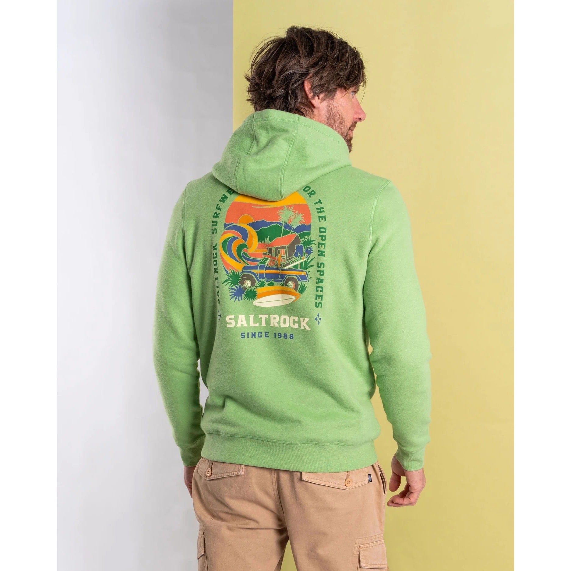 Saltrock Mens Atlantic Adventure Hoodie Hwb12501002 Clothing SMALL ADULT / Green,MEDIUM ADULT / Green,LARGE ADULT / Green