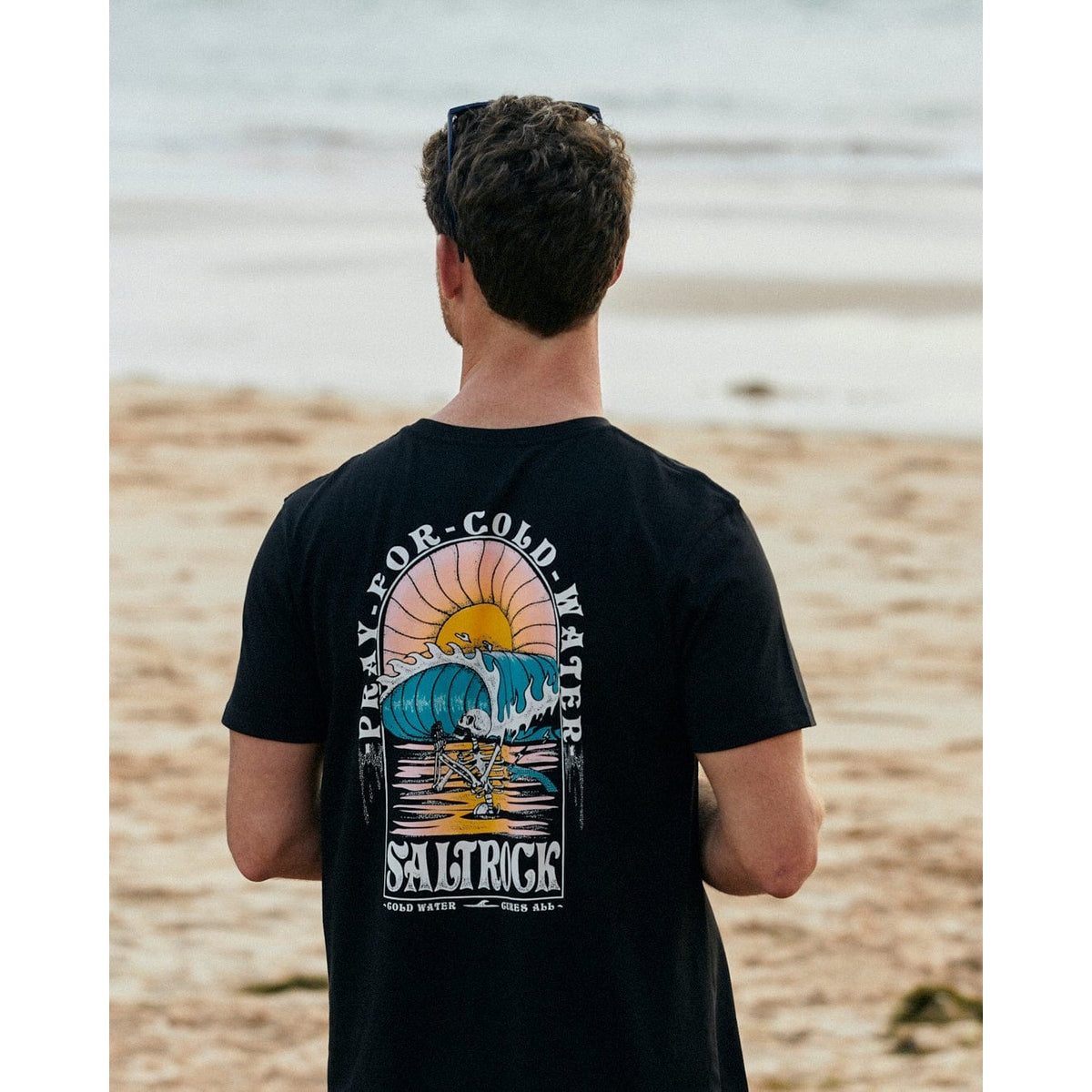 Saltrock Mens Cold Water T-Shirt Black Clothing SMALL ADULT / Black,MEDIUM ADULT / Black,LARGE ADULT / Black,XL ADULT / Black