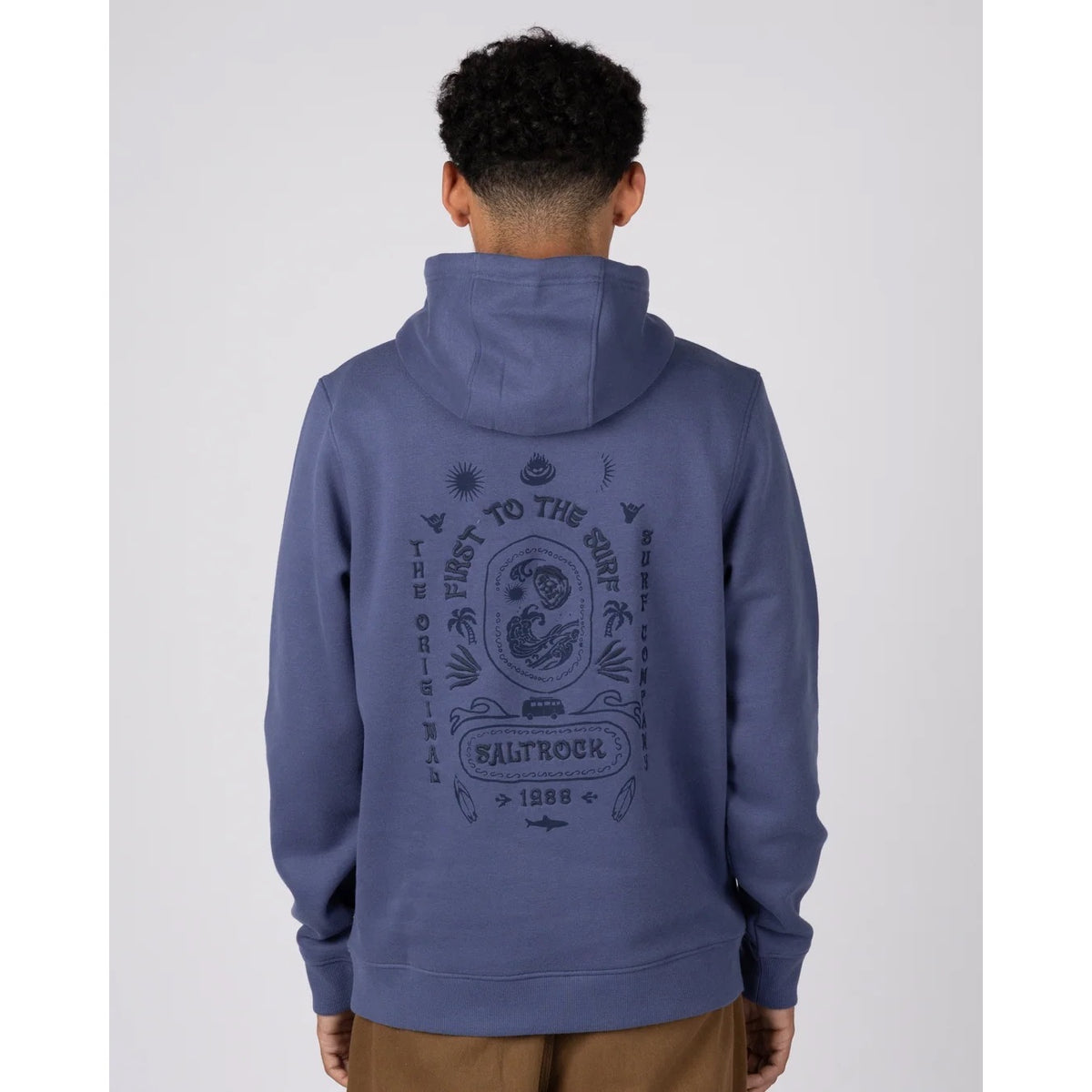 Saltrock Mens Cult Hoodie Blue Clothing S / Blue,M / Blue,L / Blue,XL / Blue
