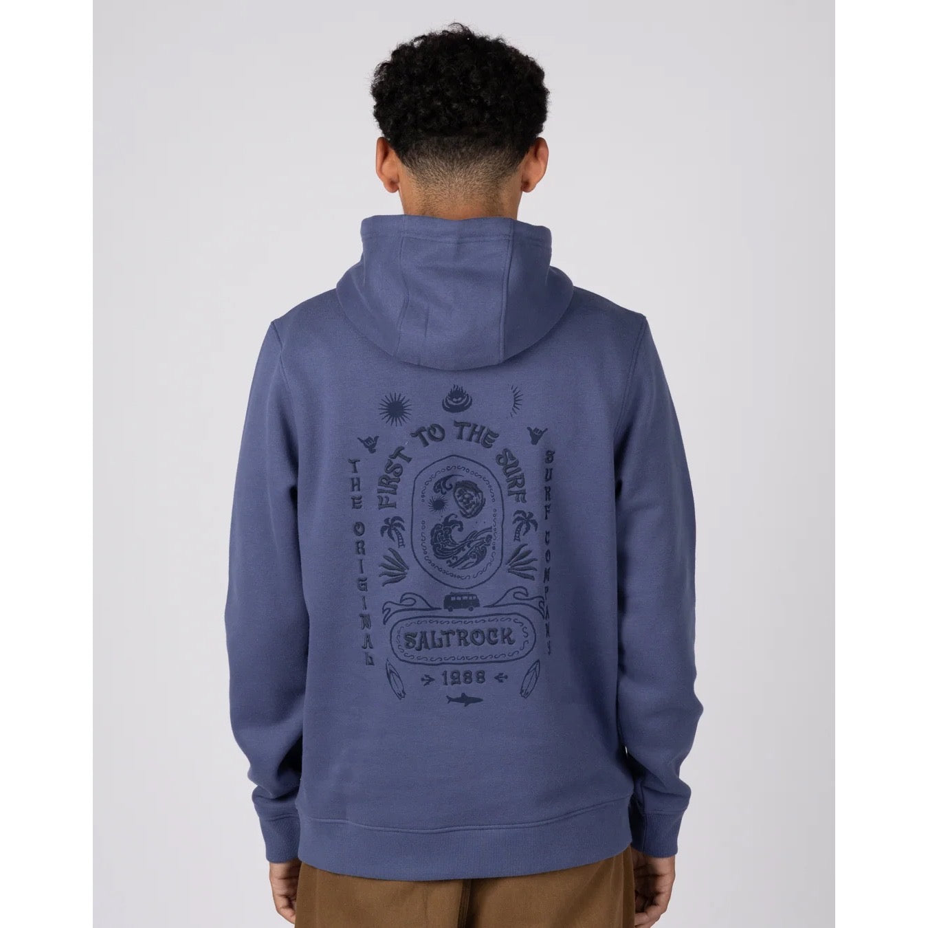 Saltrock Mens Cult Hoodie Blue Clothing S / Blue,M / Blue,L / Blue,XL / Blue