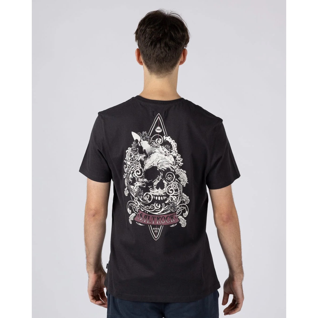 Saltrock Mens Dark Water T-Shirt Tsb12601094 Dark Grey Clothing S / Charcoal,M / Charcoal,L / Charcoal,XL / Charcoal,XXL / Charcoal