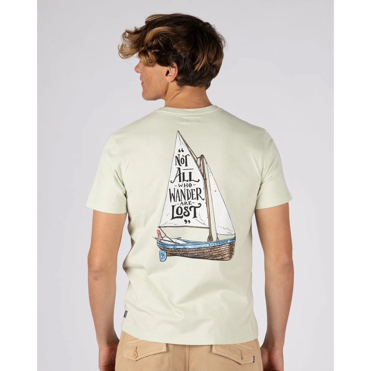 Saltrock Mens Lost Ships T-Shirt Tsb11703059 Light Green Clothing M / Green,L / Green,XL / Green,XXL / Green
