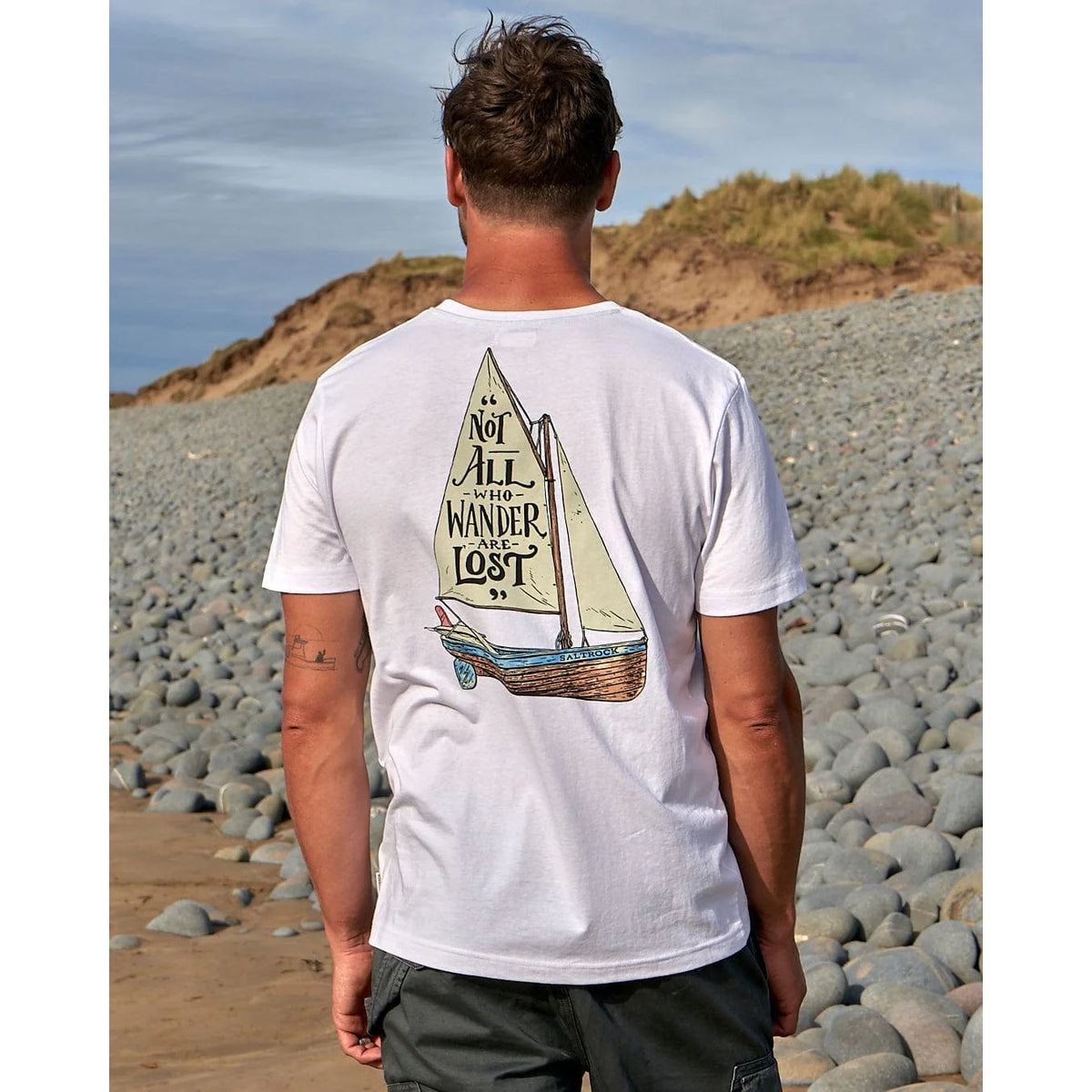 Saltrock Mens Lost Ships T-Shirt White Clothing XXL ADULT / White,SMALL ADULT / White,MEDIUM ADULT / White,LARGE ADULT / White,XL ADULT / White