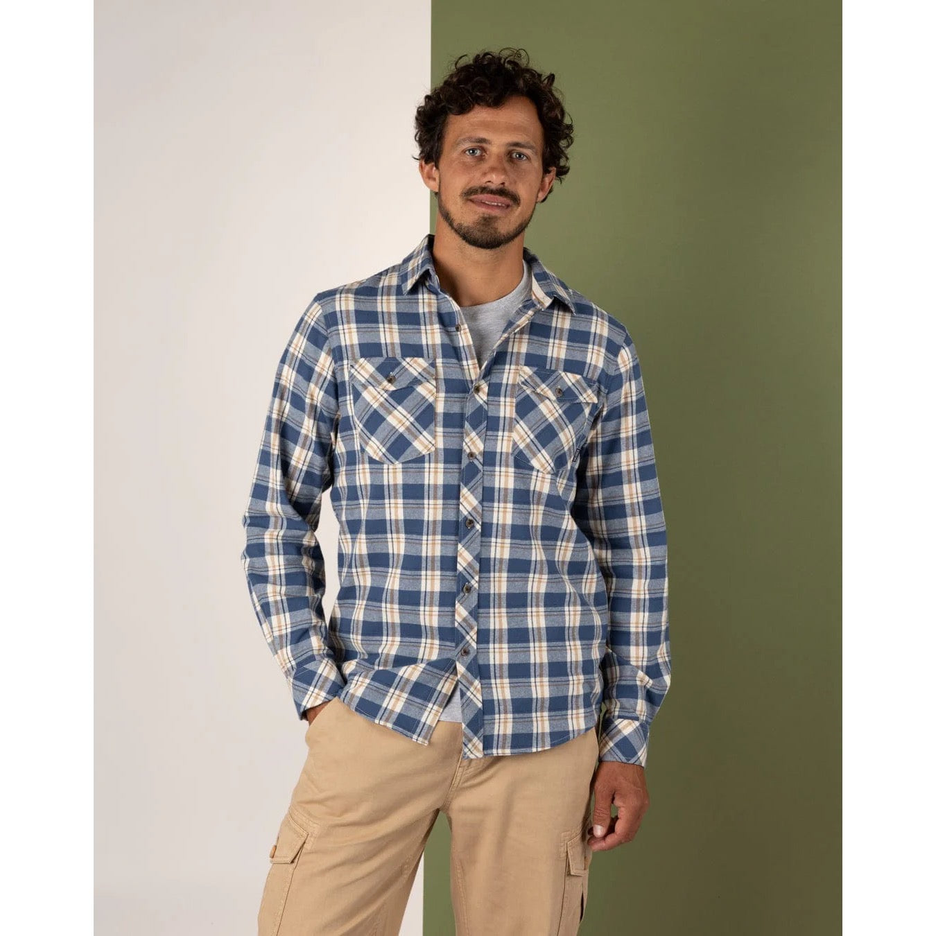 Saltrock Mens Miles Shirt Sfl12401038 Blue Check