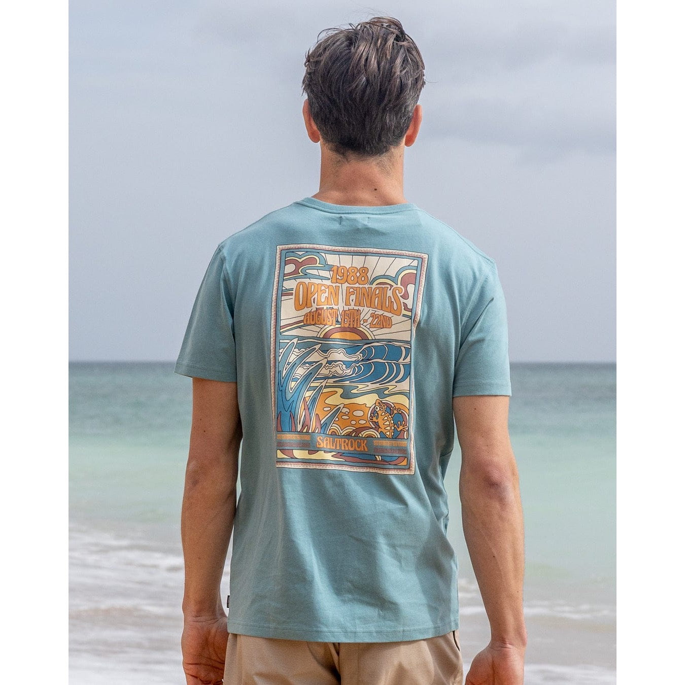 Saltrock Mens Open Finals T-Shirt Tsb12601100 Seagrass Clothing S / Seagrass,M / Seagrass,L / Seagrass,XL / Seagrass,XXL / Seagrass
