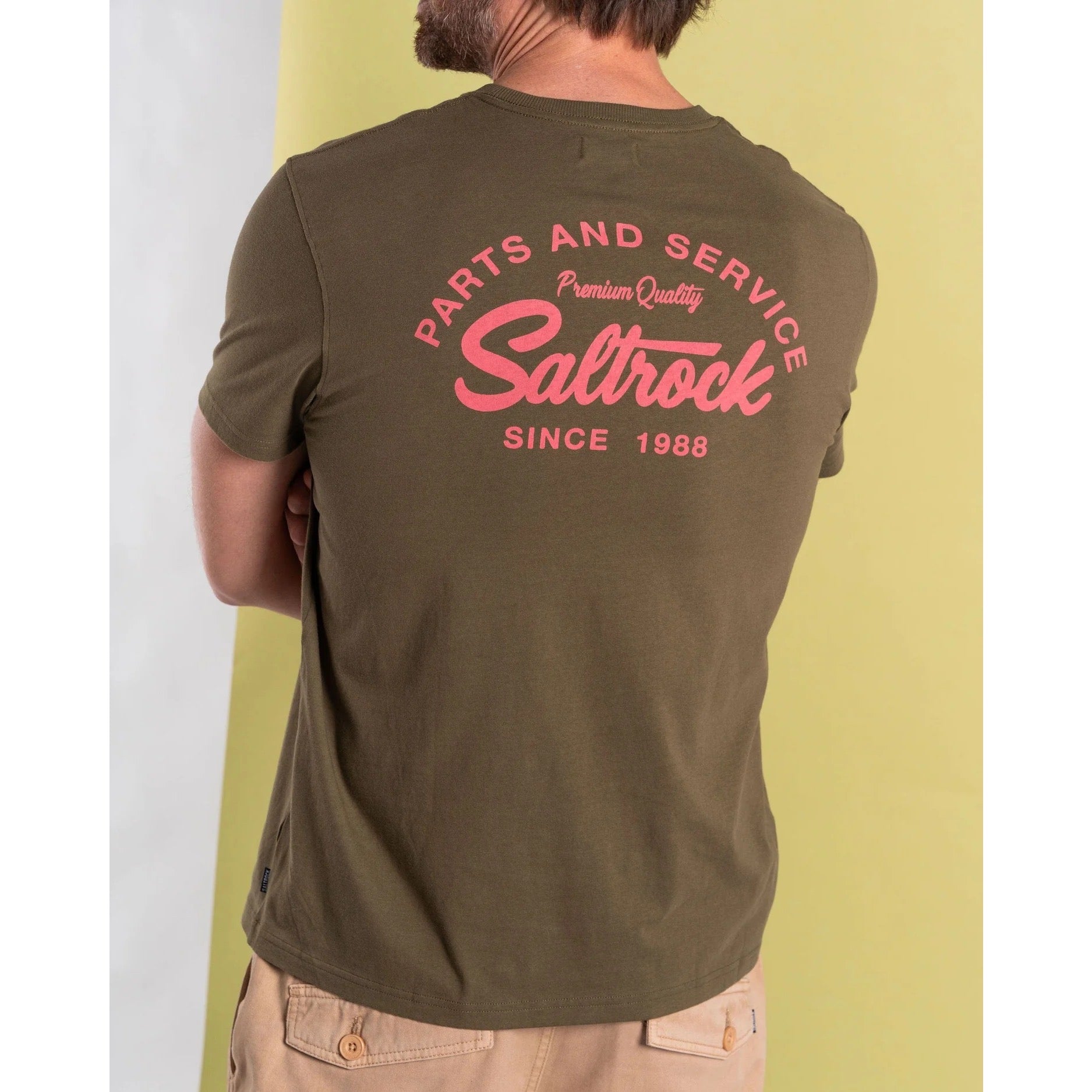 Saltrock Mens Strike Logo T-Shirt Tsb12501031 Khaki Clothing SMALL ADULT / Khaki,MEDIUM ADULT / Khaki,LARGE ADULT / Khaki,XL ADULT / Khaki