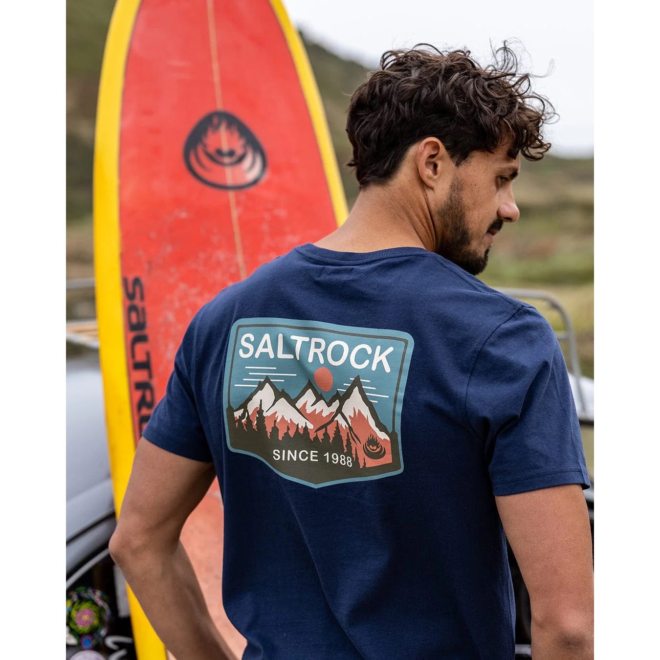 Saltrock Mens Uplands T-Shirt Tsb12502038 Blue Clothing S / Blue,M / Blue,L / Blue,XL / Blue