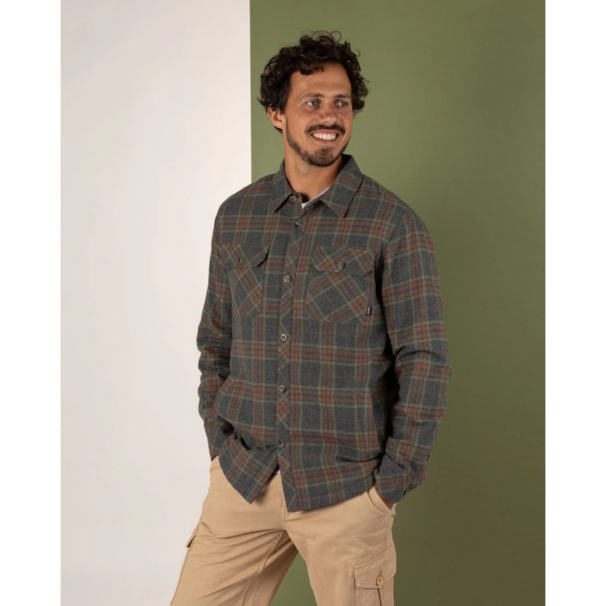 Saltrock Mens Woody Sherpa Lined Shacket Scq12302073 Grey Clothing S / Grey,M / Grey,L / Grey,XL / Grey