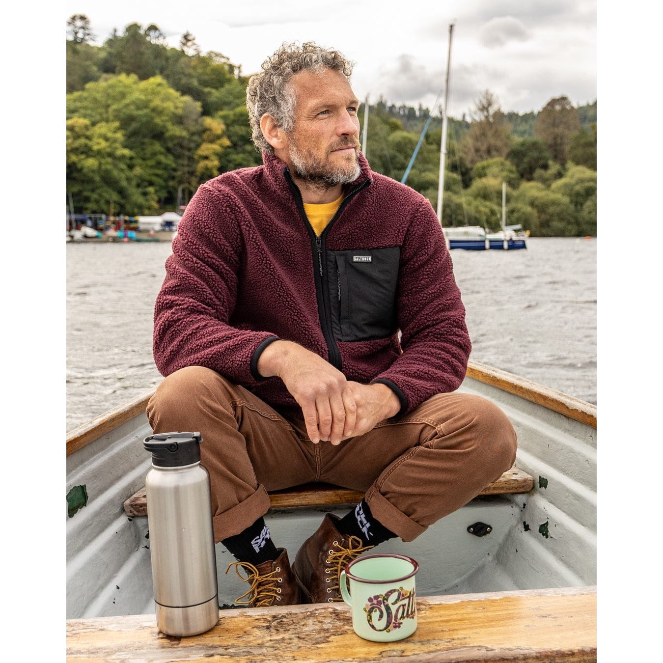 Saltrock Mens Wye 2 Sherpa Fleece Jmq12402051 Dark Purple