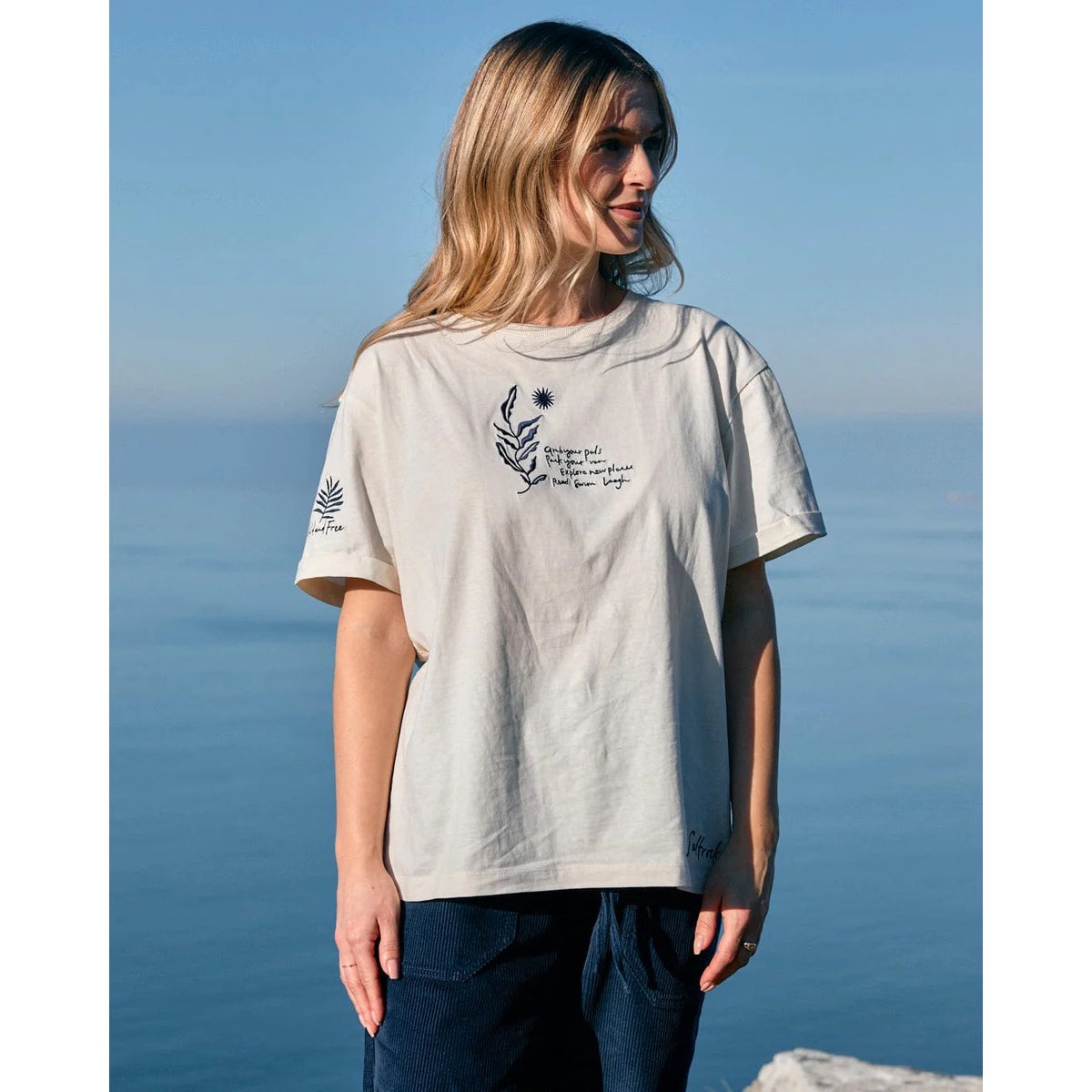 Saltrock Womens Dala T-Shirt Tsb22502023 Cream Clothing XS / Cream,S / Cream,M / Cream,L / Cream