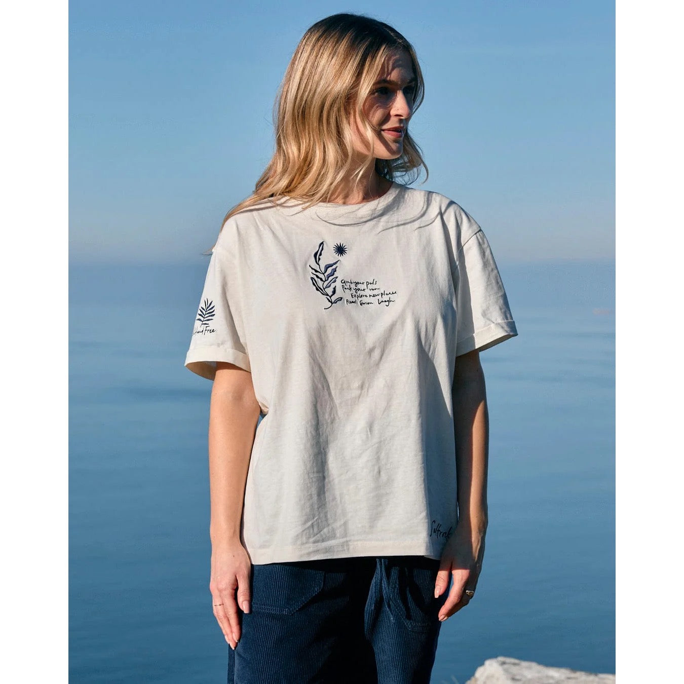 Saltrock Womens Dala T-Shirt Tsb22502023 Cream Clothing XS / Cream,S / Cream,M / Cream,L / Cream