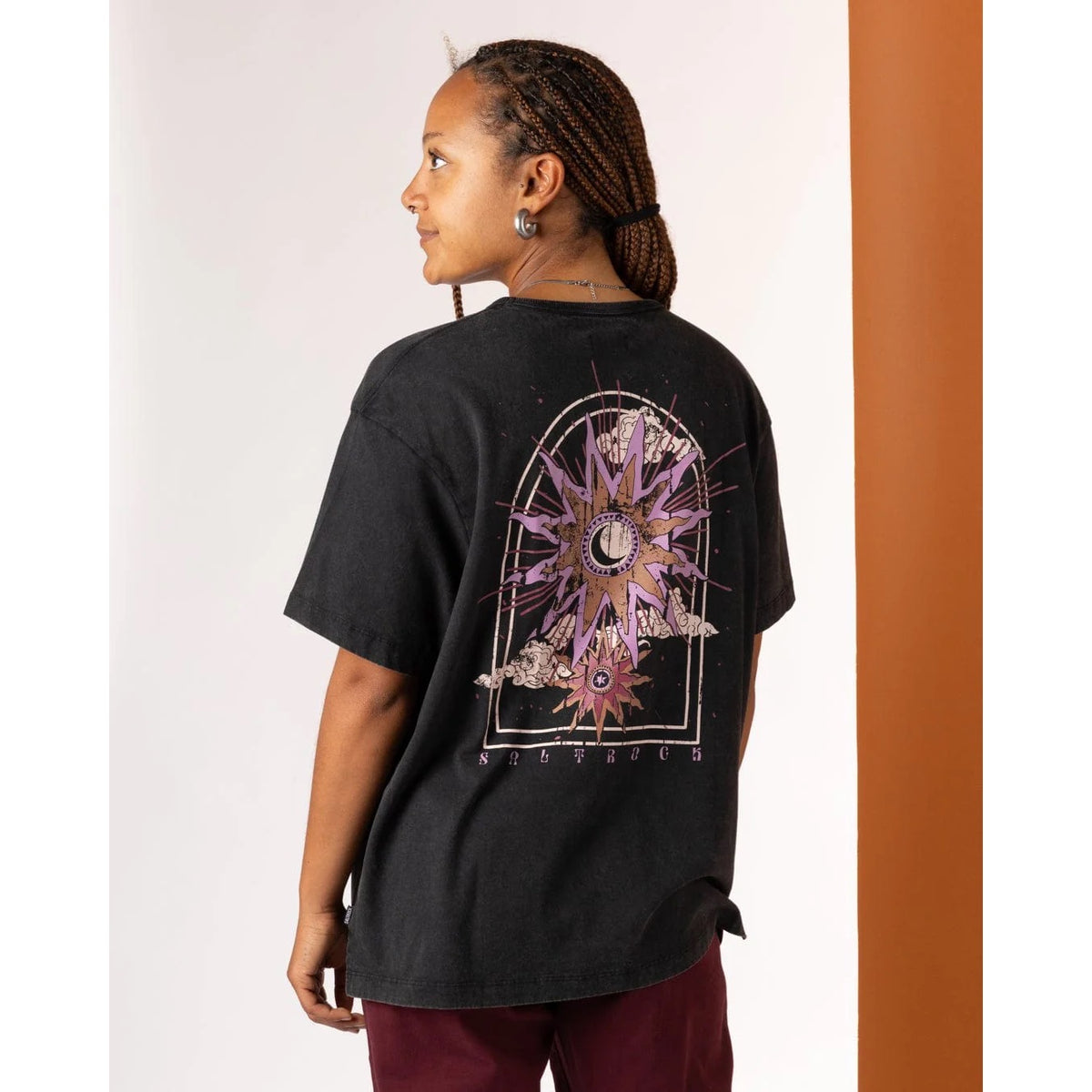 Saltrock Womens Eclipse Back T-Shirt Tsb22502089 Black Clothing XS / Black,S / Black,M / Black,L / Black