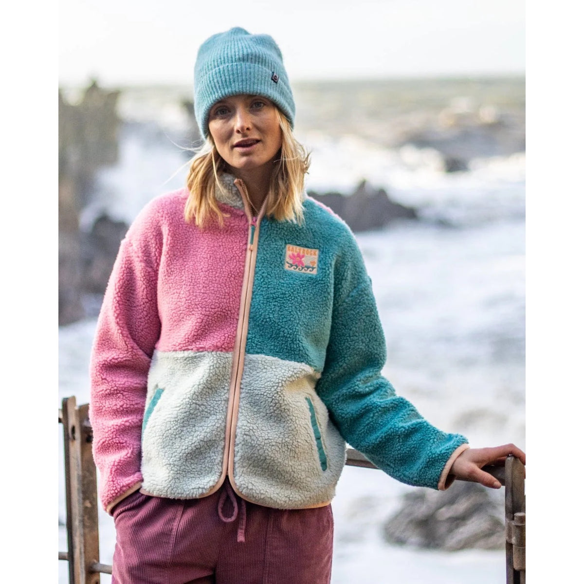 Saltrock Womens Emery Wave Zip Fleece Lhz22601033 Clothing XS / Multi,S / Multi,M / Multi,L / Multi