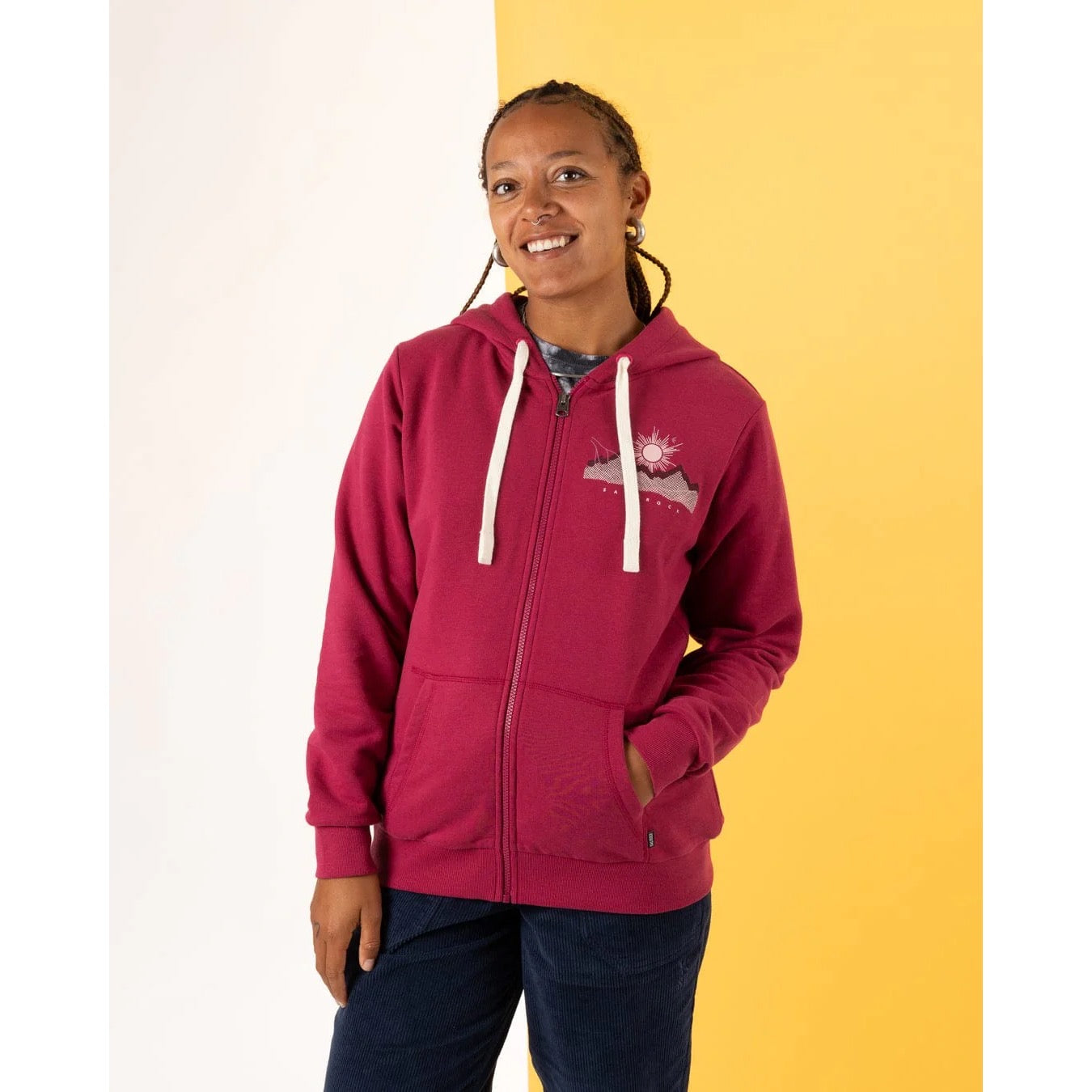 Saltrock Womens Horizon Zip Hoodie Hwz22502084 Dark Pink Clothing XS / Pink,S / Pink,M / Pink,L / Pink