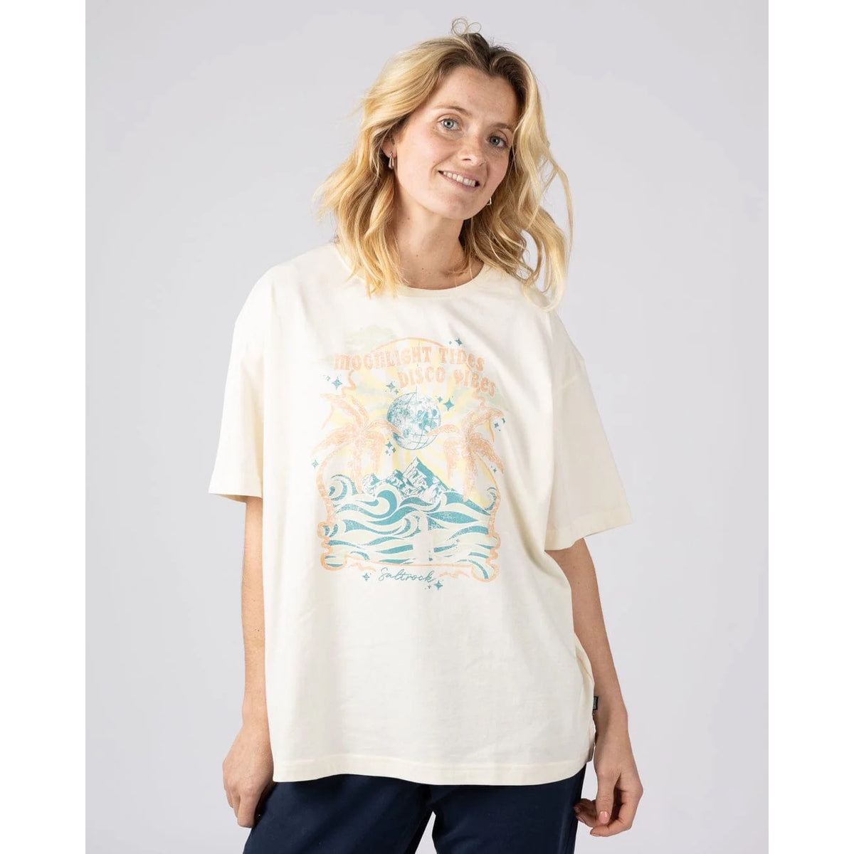 Saltrock Womens Last Light T-Shirt Tsf22601076 Cream Clothing XS / Cream,S / Cream,M / Cream,L / Cream