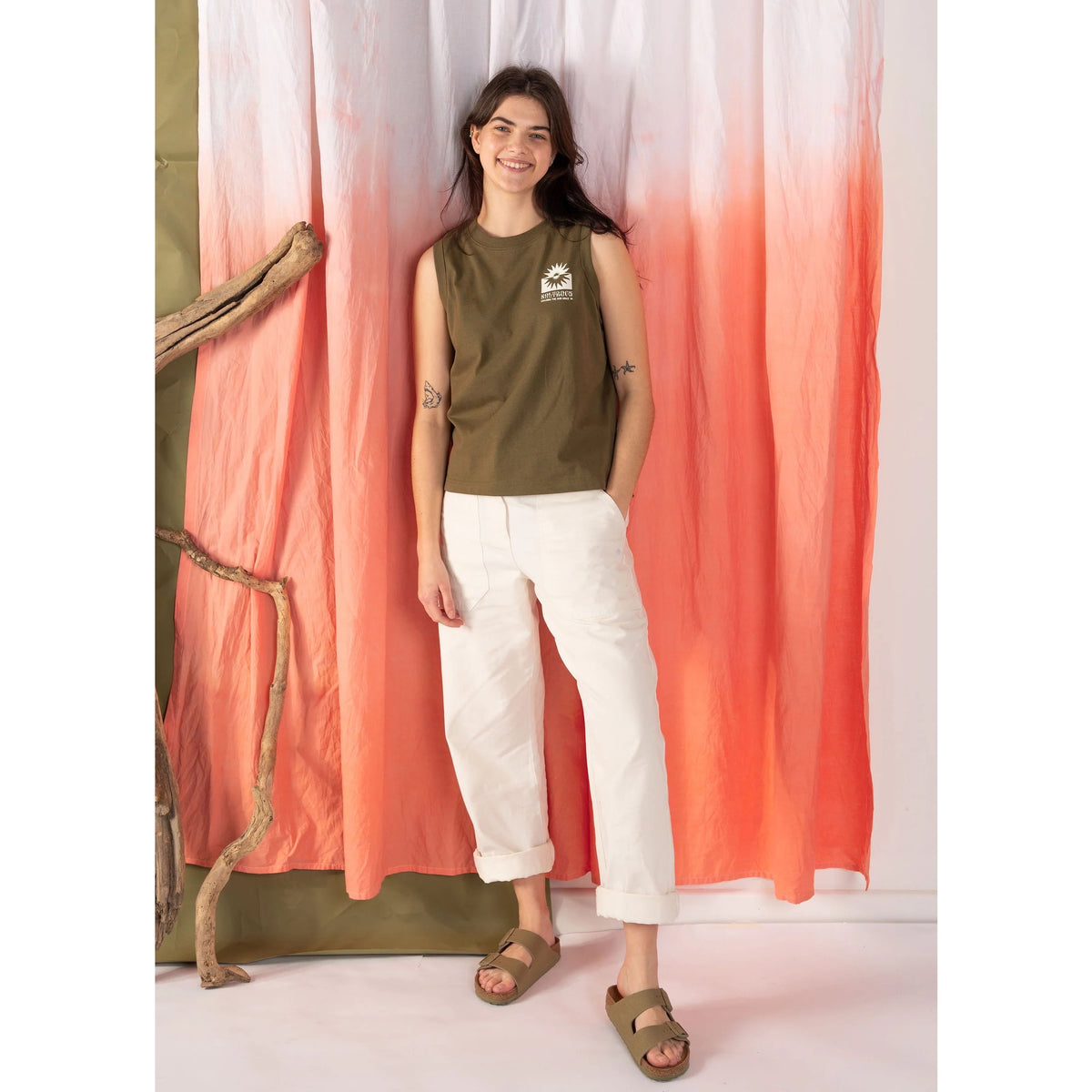 Saltrock Womens Roots Vest Top Vwf22501075 Khaki Clothing XS ADULT / Khaki,SMALL ADULT / Khaki,MEDIUM ADULT / Khaki