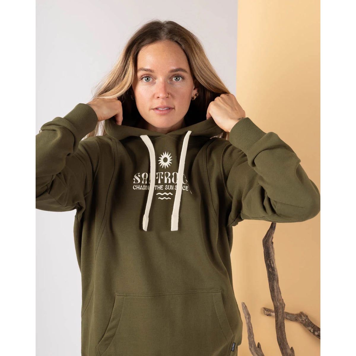 Saltrock Womens Solace Hoodie Hwf22501053 Khaki Clothing XS ADULT / Khaki,SMALL ADULT / Khaki,MEDIUM ADULT / Khaki,LARGE ADULT / Khaki