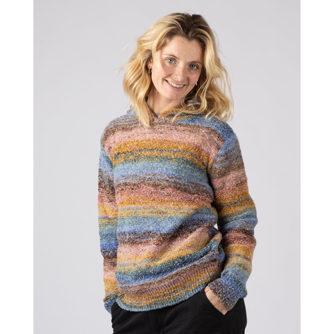 Saltrock Womens Space Dye Erin Jumper Blue Multi Clothing XS / Multi,S / Multi,M / Multi,L / Multi