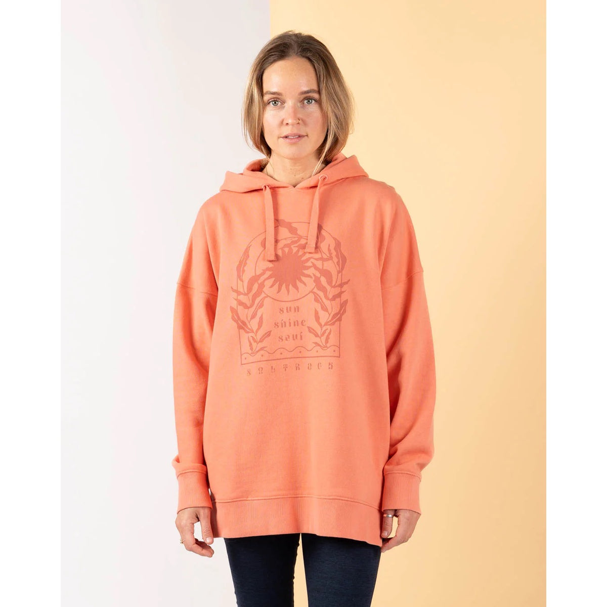 Saltrock Womens Sunshine Soul Hoodie Hwf22501065 Clothing XS ADULT / Coral,SMALL ADULT / Coral,MEDIUM ADULT / Coral,LARGE ADULT / Coral